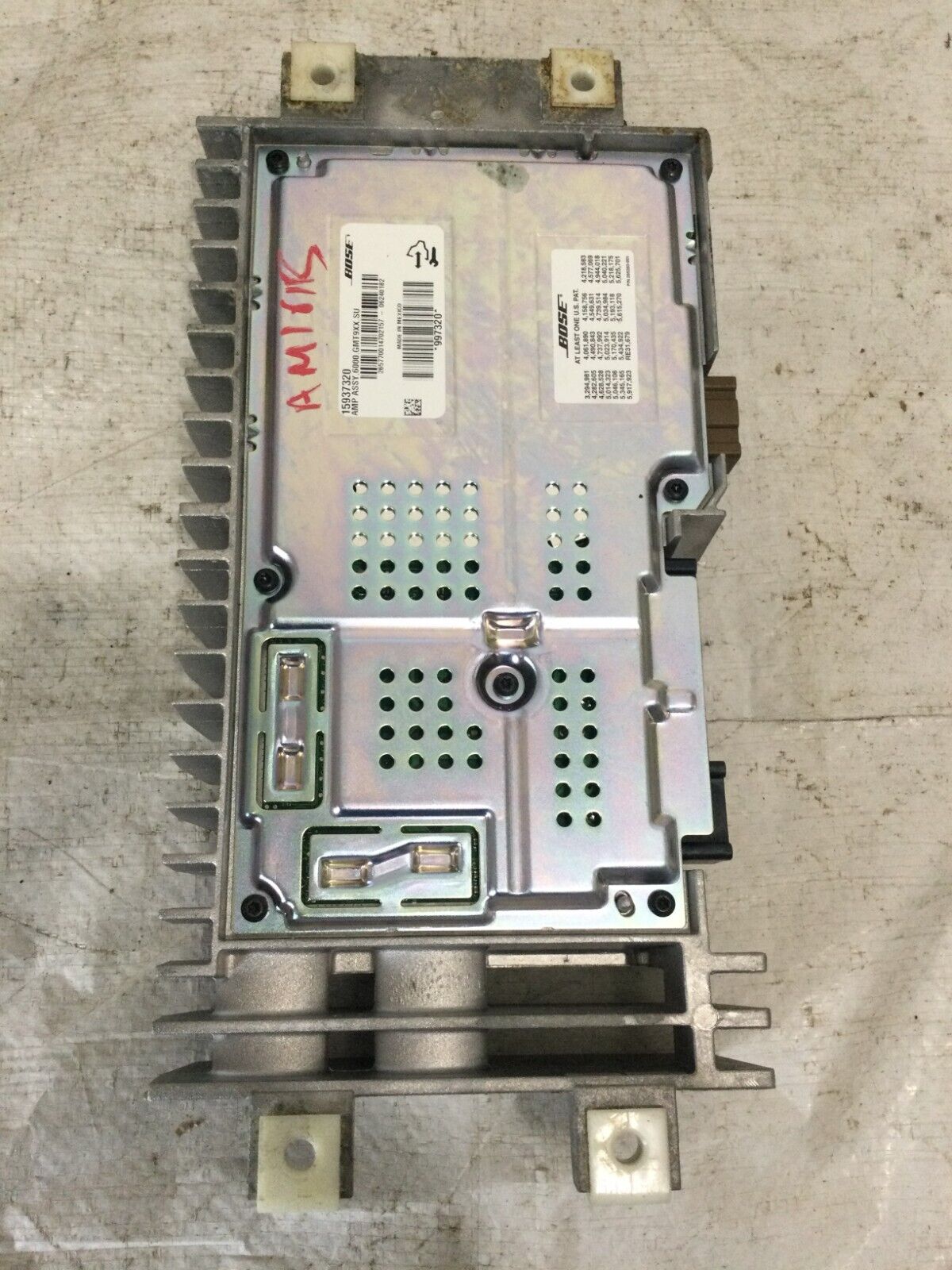 2007-2009 Cadillac Escalade ESV Bose Audio  Amplifier OEM 15937320