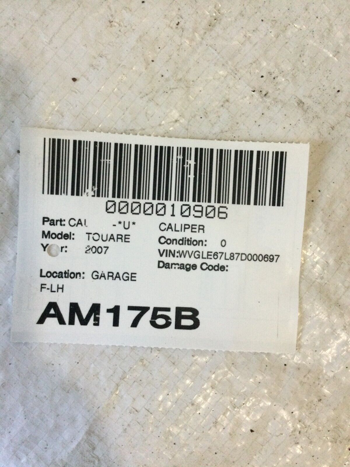 2004-2010 Volkswagen Touareg Front Left Brembo Brake Caliper OEM