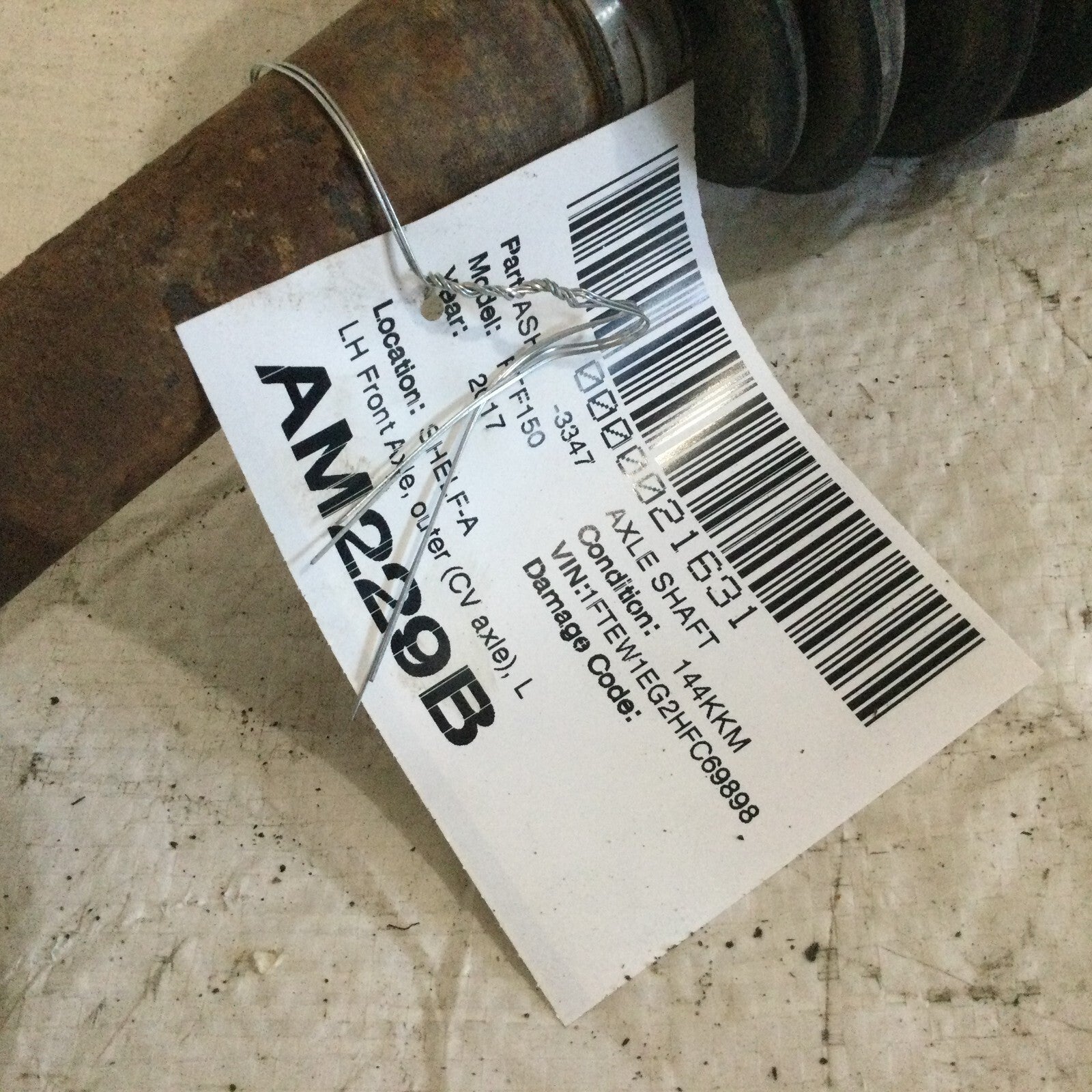 2017 Ford F150 Driver Front Left Axle Shaft OEM