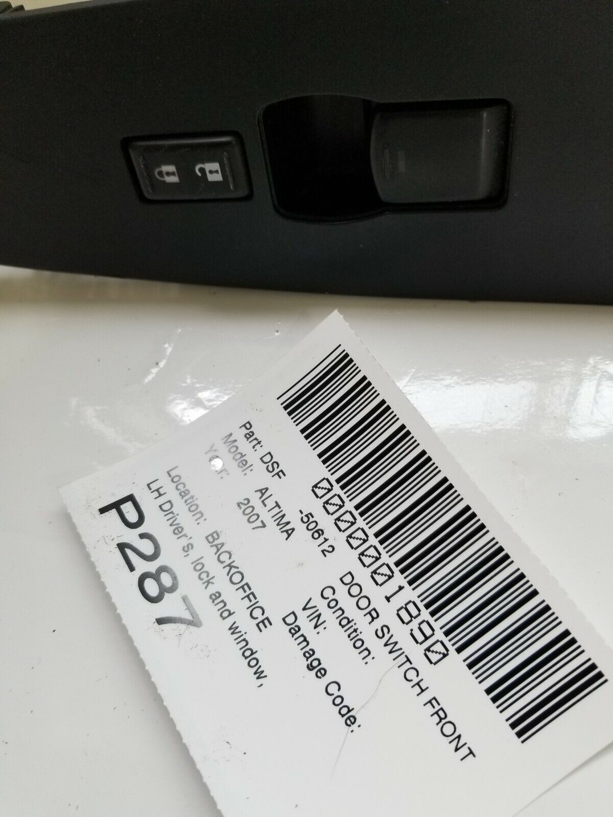 2007-2009 Nissan Altima Front Right Passenger Window Switch OEM