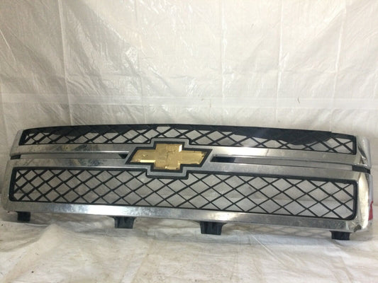 2007-2013 Chevy Silverado 2500HD 3500HD Upper Chrome Grill Grille OEM 25832612