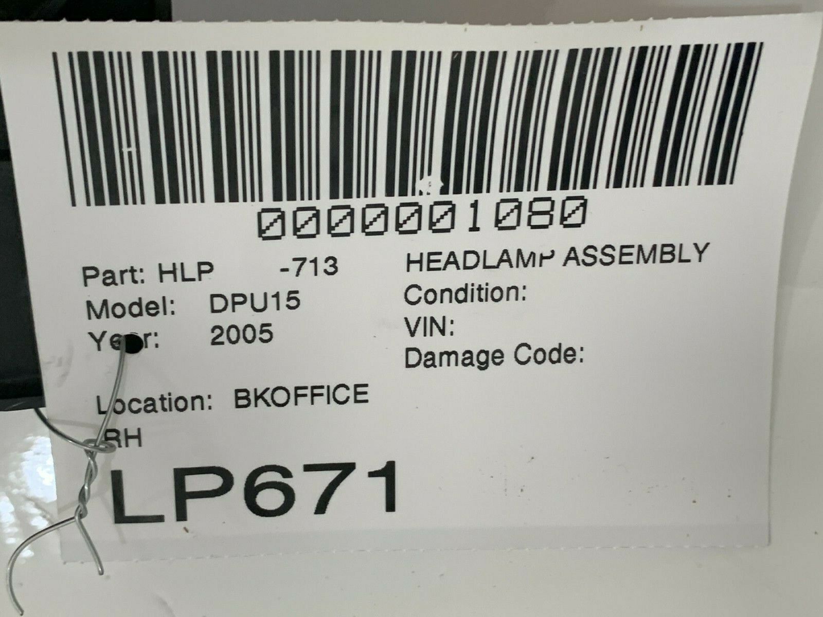 2002-2005 Dodge Ram 1500 2500 3500 Halo Projector LED Headlight Right Passenger 