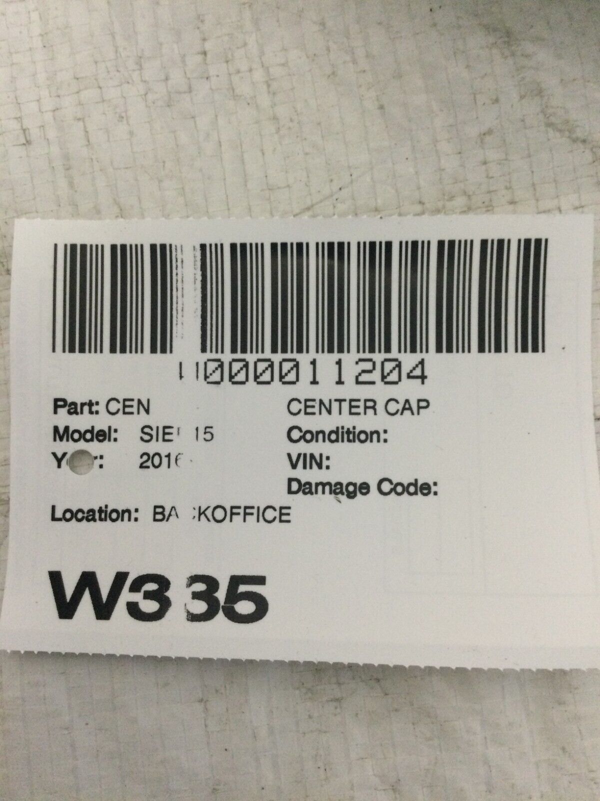 1999-2013 GMC Sierra 1500 Center Cap 6 Lug OEM 9596663