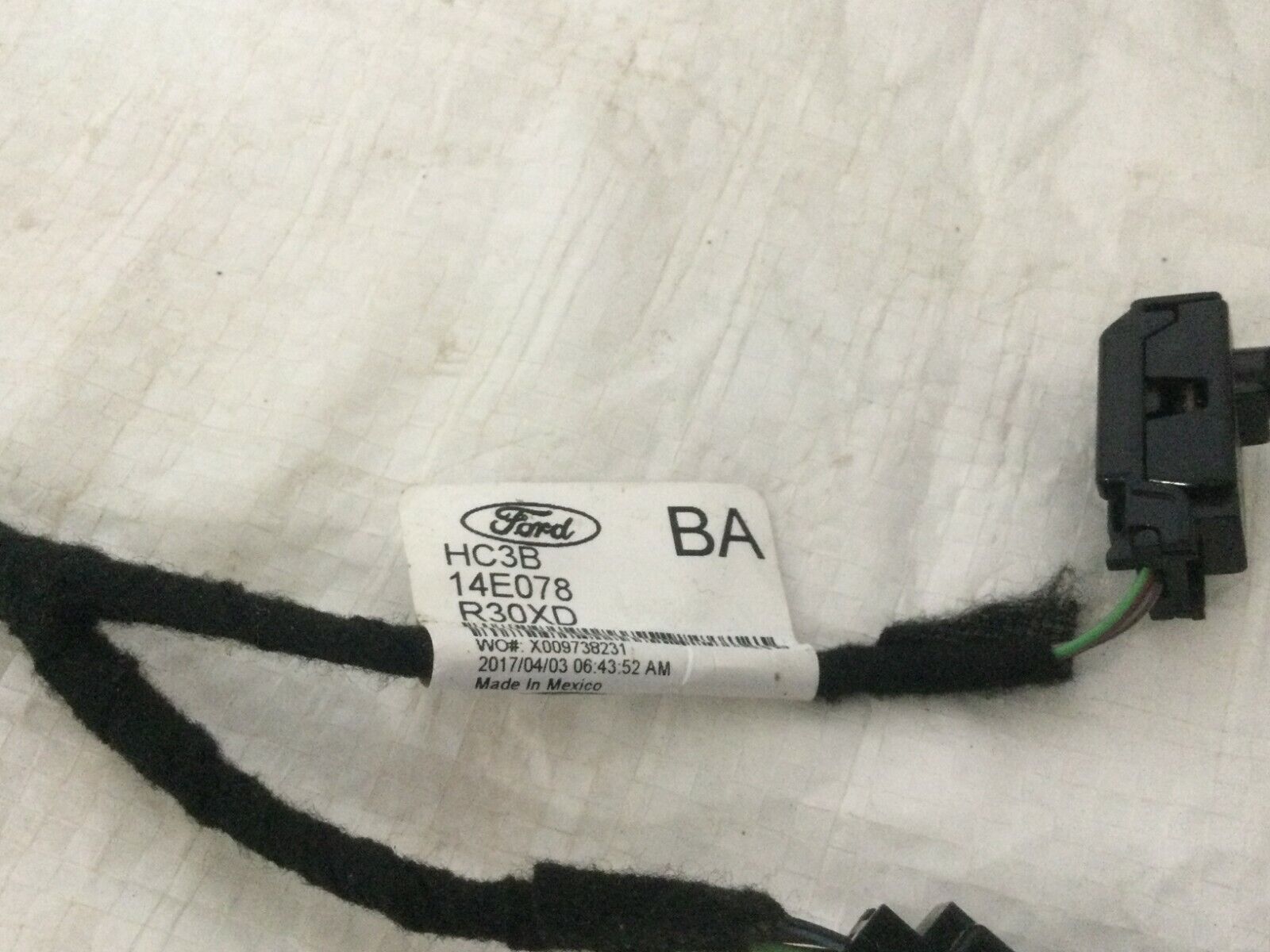 2018 Ford F150 F-150 Body Frame Wiring Harness JL3T-14B079-JC OEM