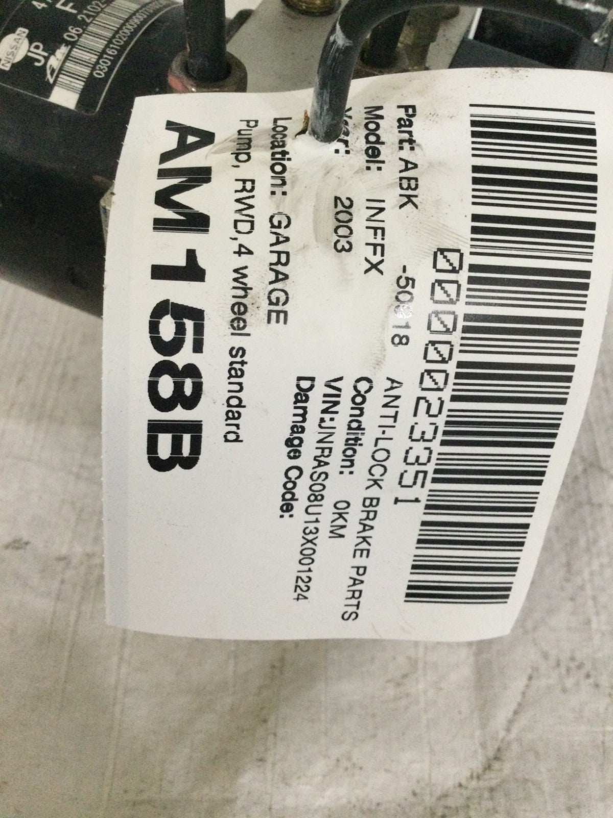 2003 Infiniti FX35 3.5L ABS Anti Lock Brake Pump OEM 47660 CG084