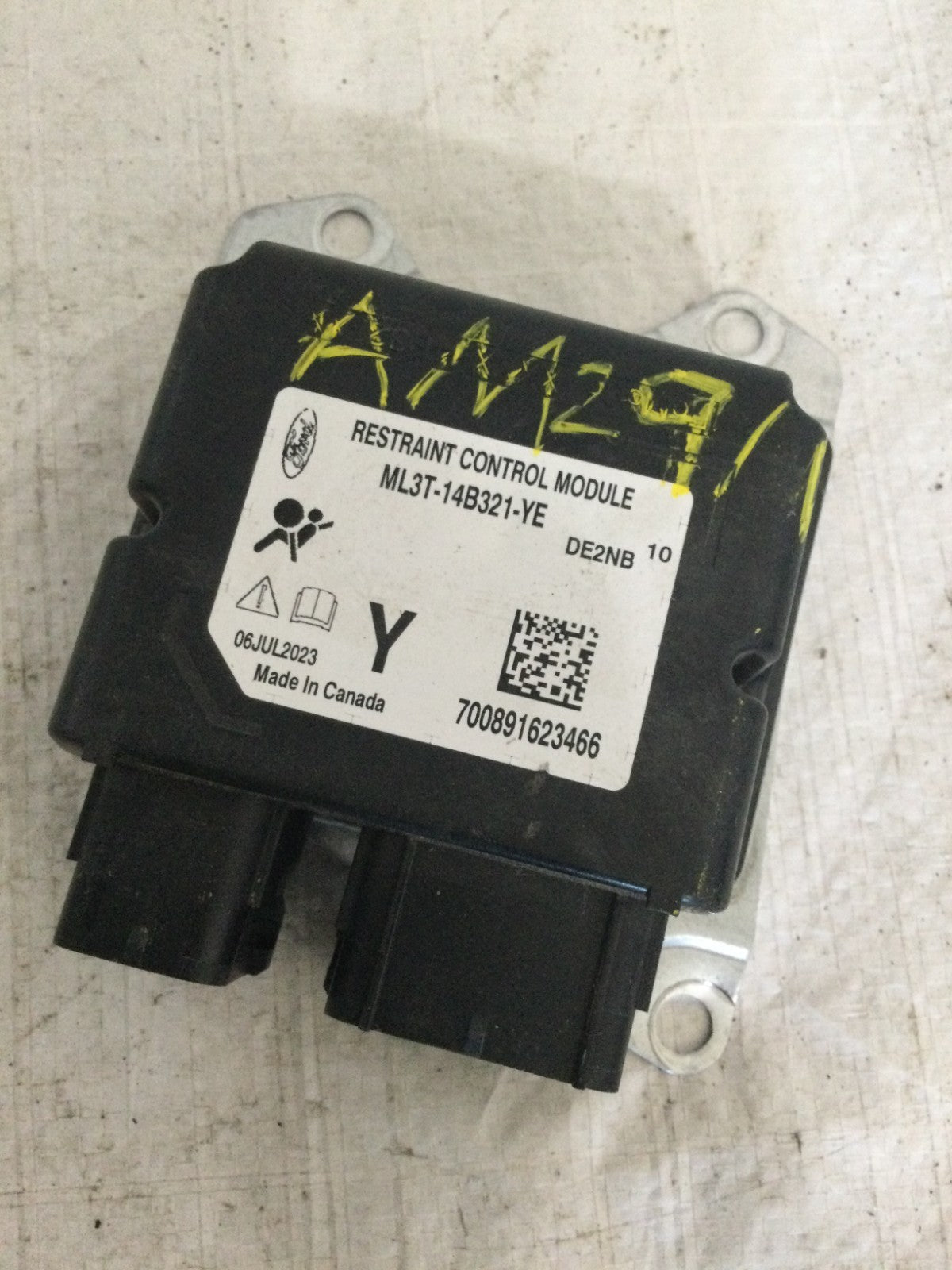 2023 Ford F150 F-150 Restraint Control Module OEM ML3T-14B321-YE