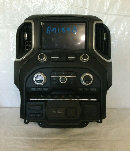 2019 GMC Sierra 1500 Radio Audio Climate Control W/ Information Display Screen 