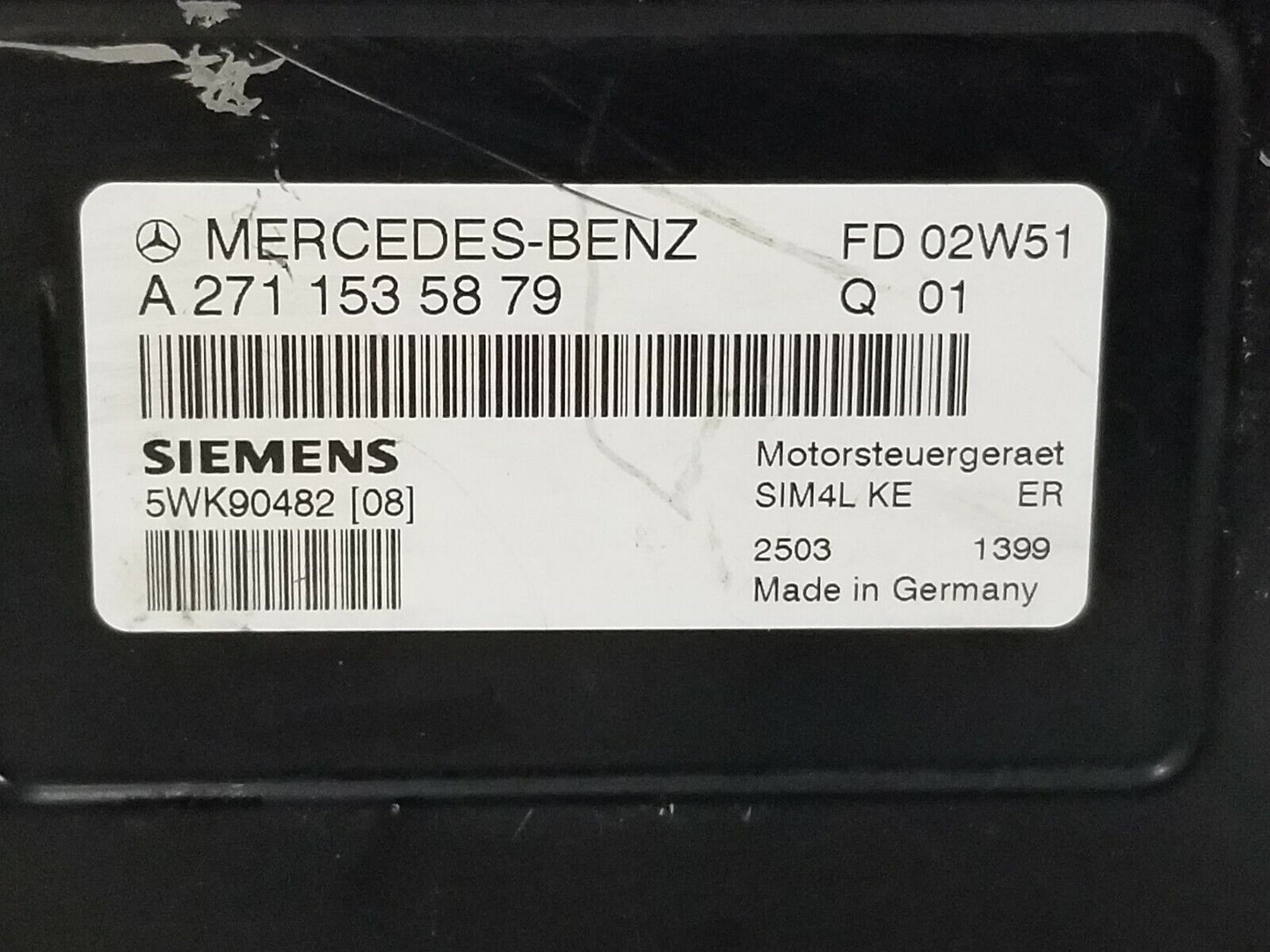 2003-2005 Mercedes W203 C230 Engine Control Unit ECU Module 2711535879 OEM