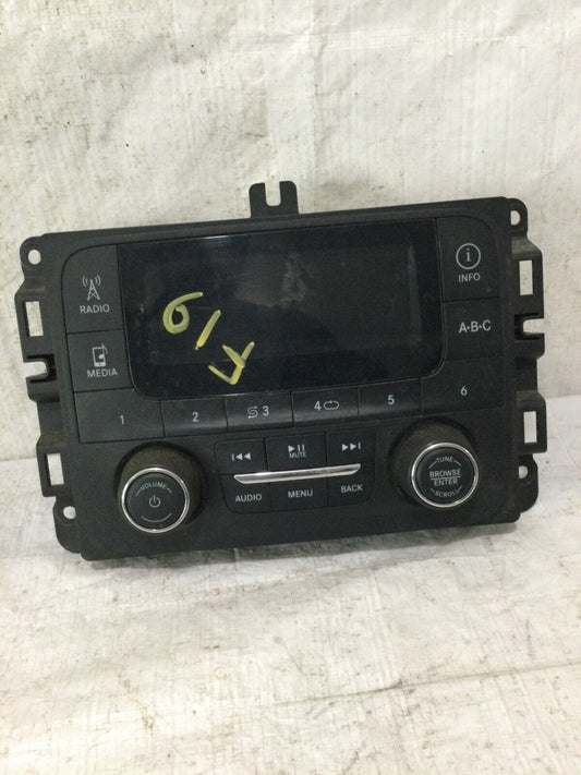 2018 Ram 1500 2500 VP1 Radio Media Head Unit Display Screen 68356524AB OEM