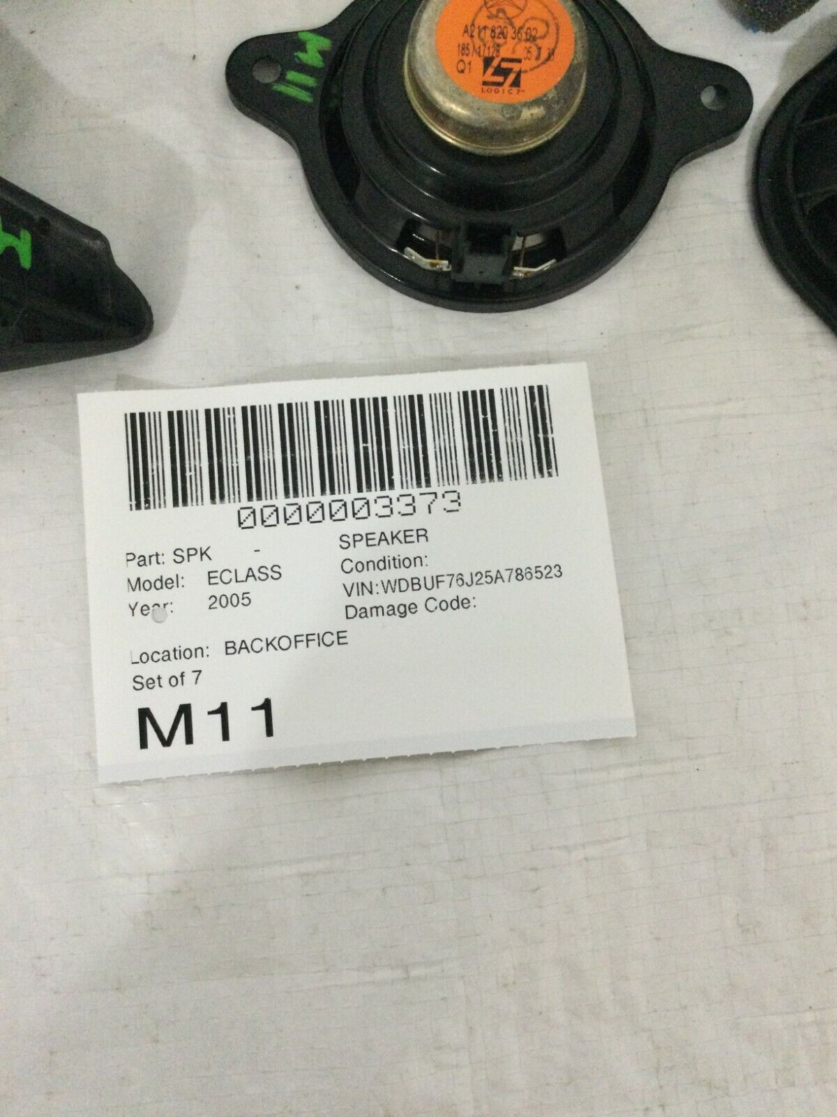 2003-2006 Mercedes Benz W211 E55AMG Speaker Tweeter Set of 7 OEM