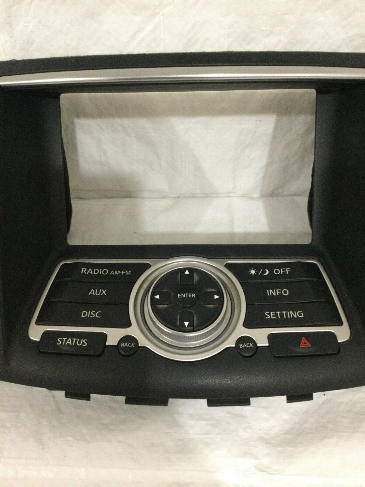2007 Infiniti G35 Radio Display Control Play W/ Display Bezel OEM 28395JK60B
