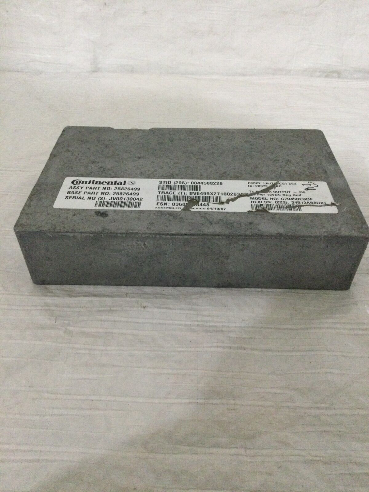2007 GMC Sierra 2500HD Onstar Communication Module 25826499 OEM