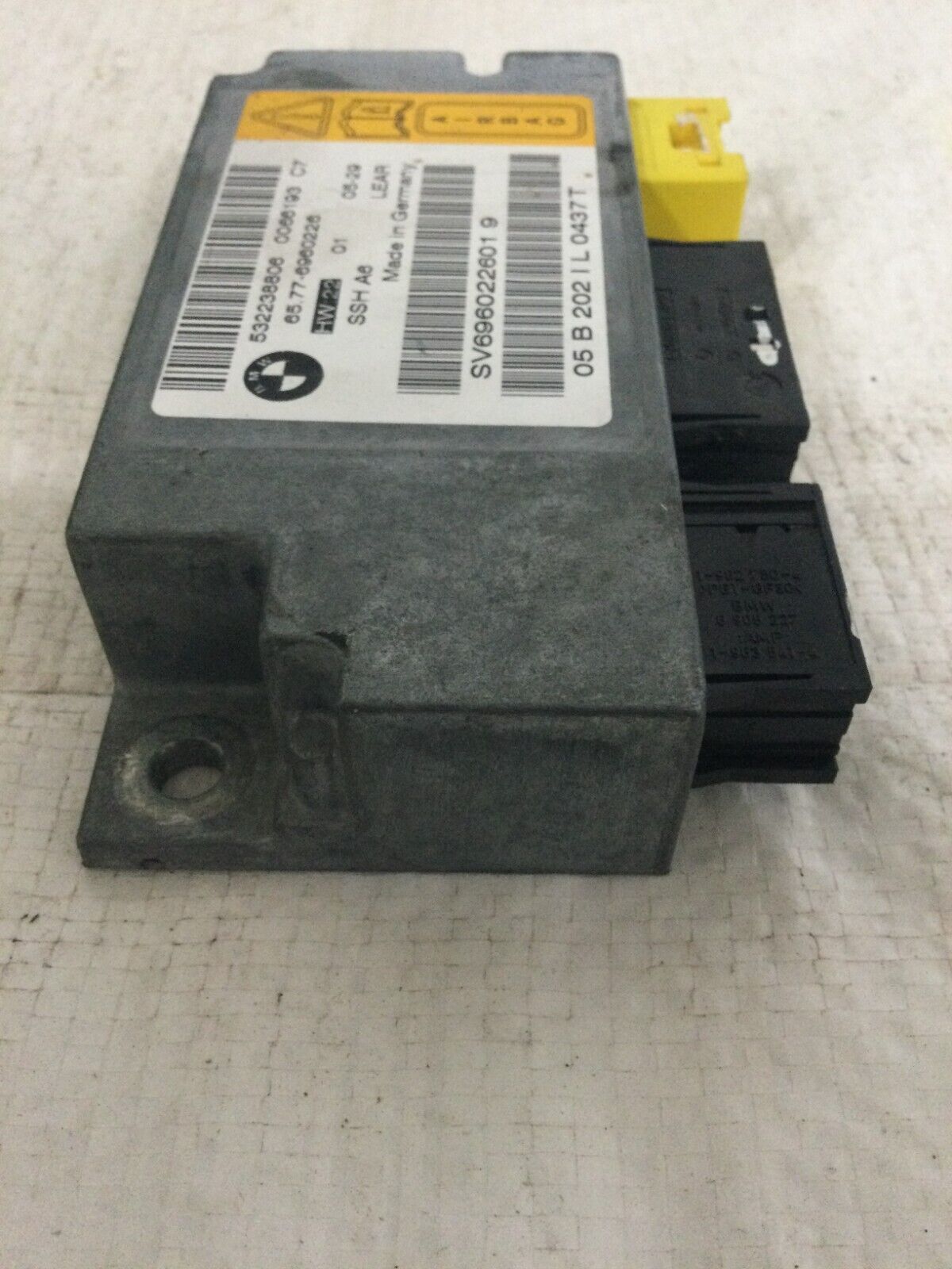 2006 BMW 750LI SRS Control Module 532238806 OEM