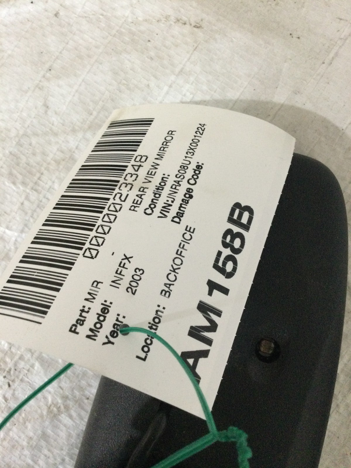 2003 Infiniti FX35 Rear View Mirror OEM 015633