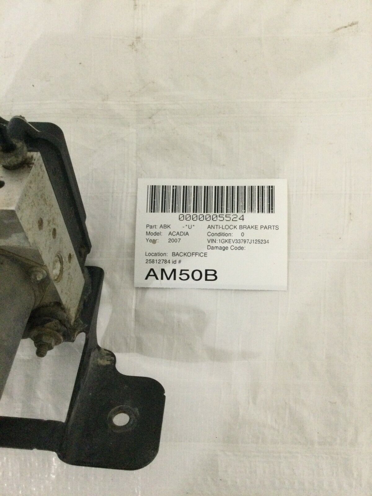 2007-2008 GMC Acadia ABS Anti Lock Brake Pump Assembly 25812784 OEM