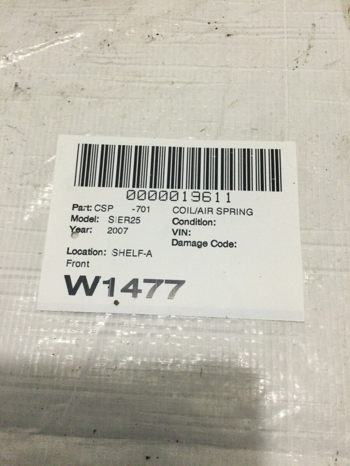 2007 GMC Sierra 2500HD   Front  Coil Spring OEM