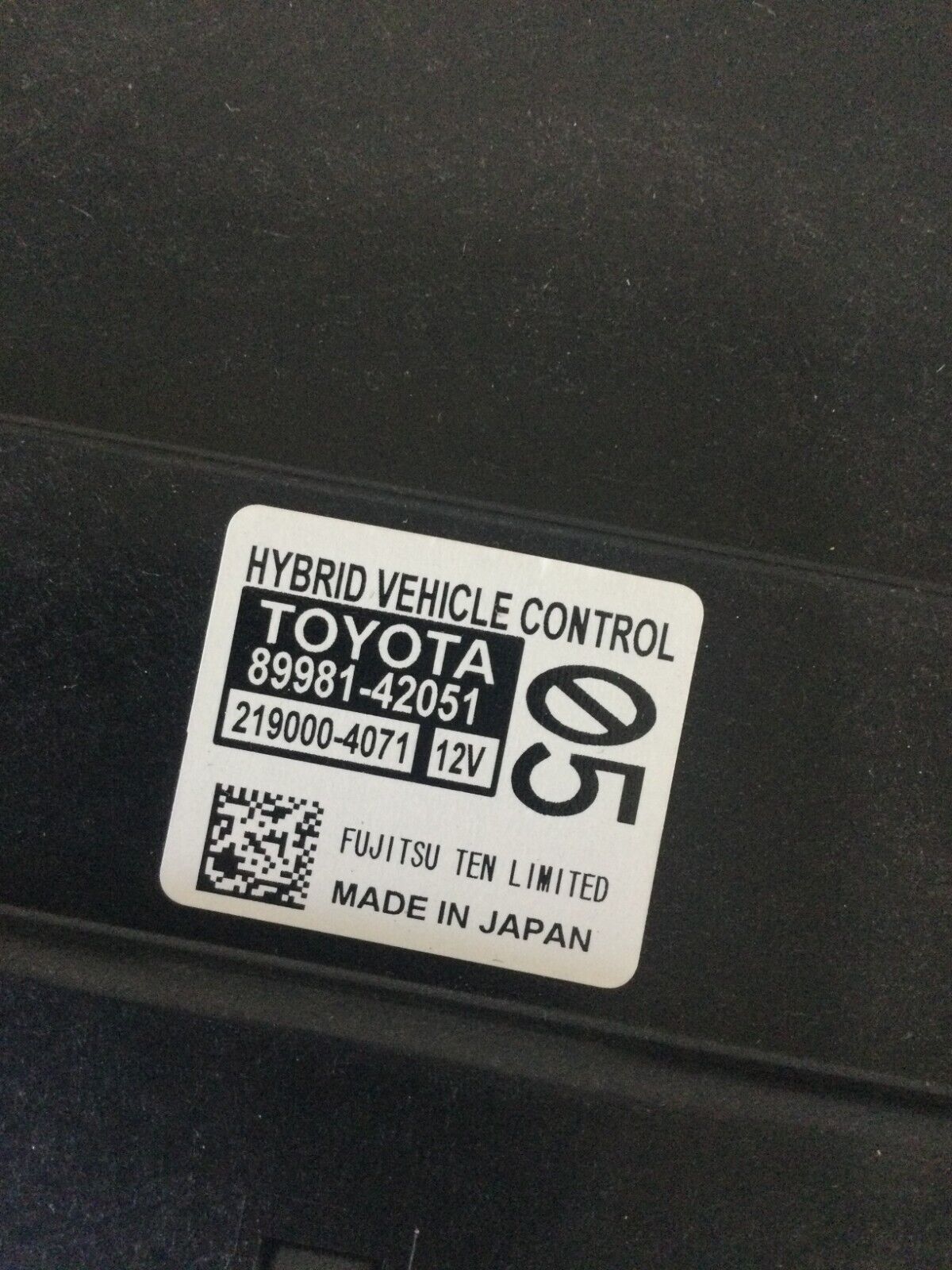 2018 Toyota RAV4 Hybrid Vehicle Control  Module  OEM