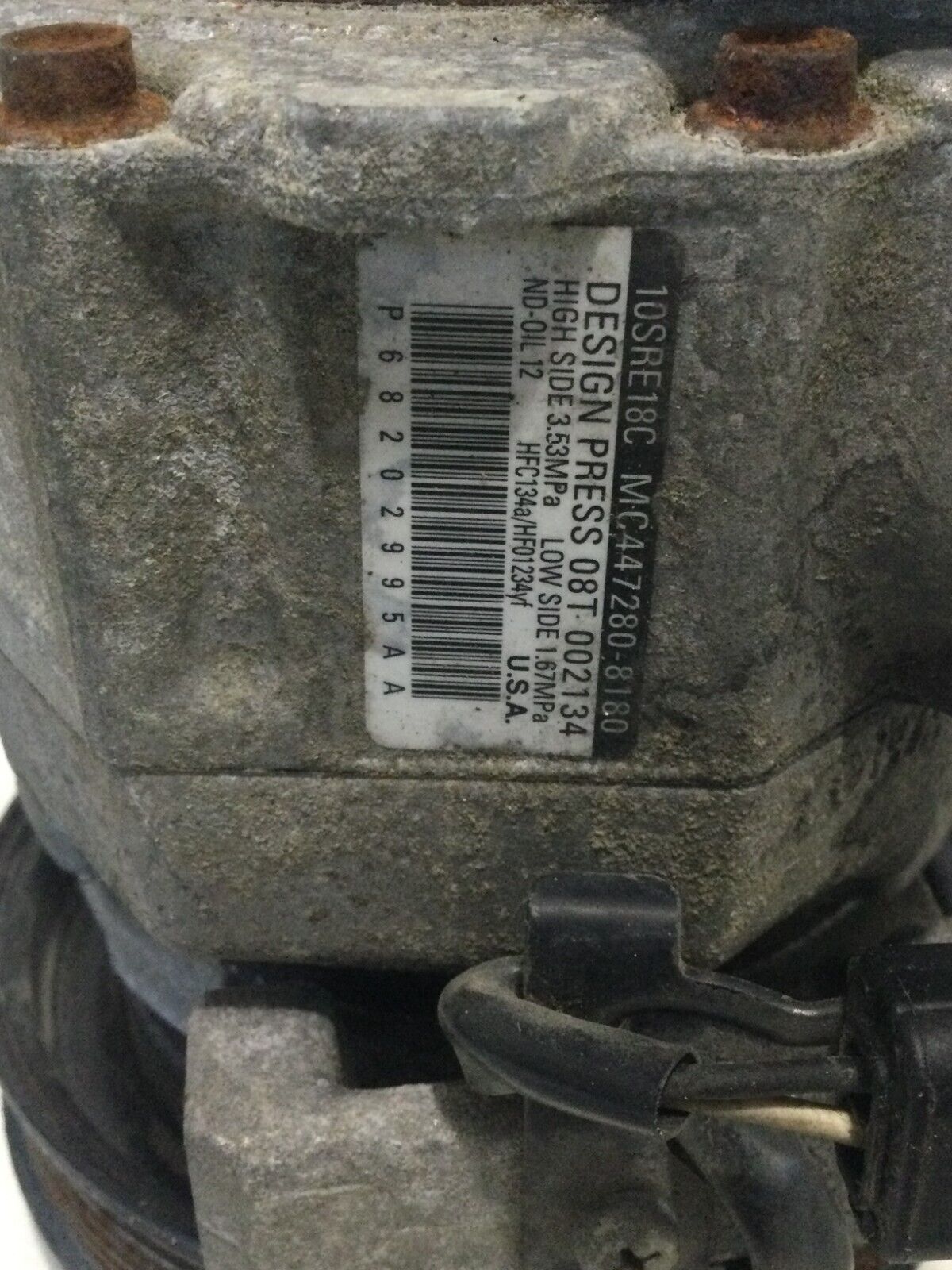 2017 Dodge Ram 1500 A/C Compressor 3.0L OEM 68202995AA
