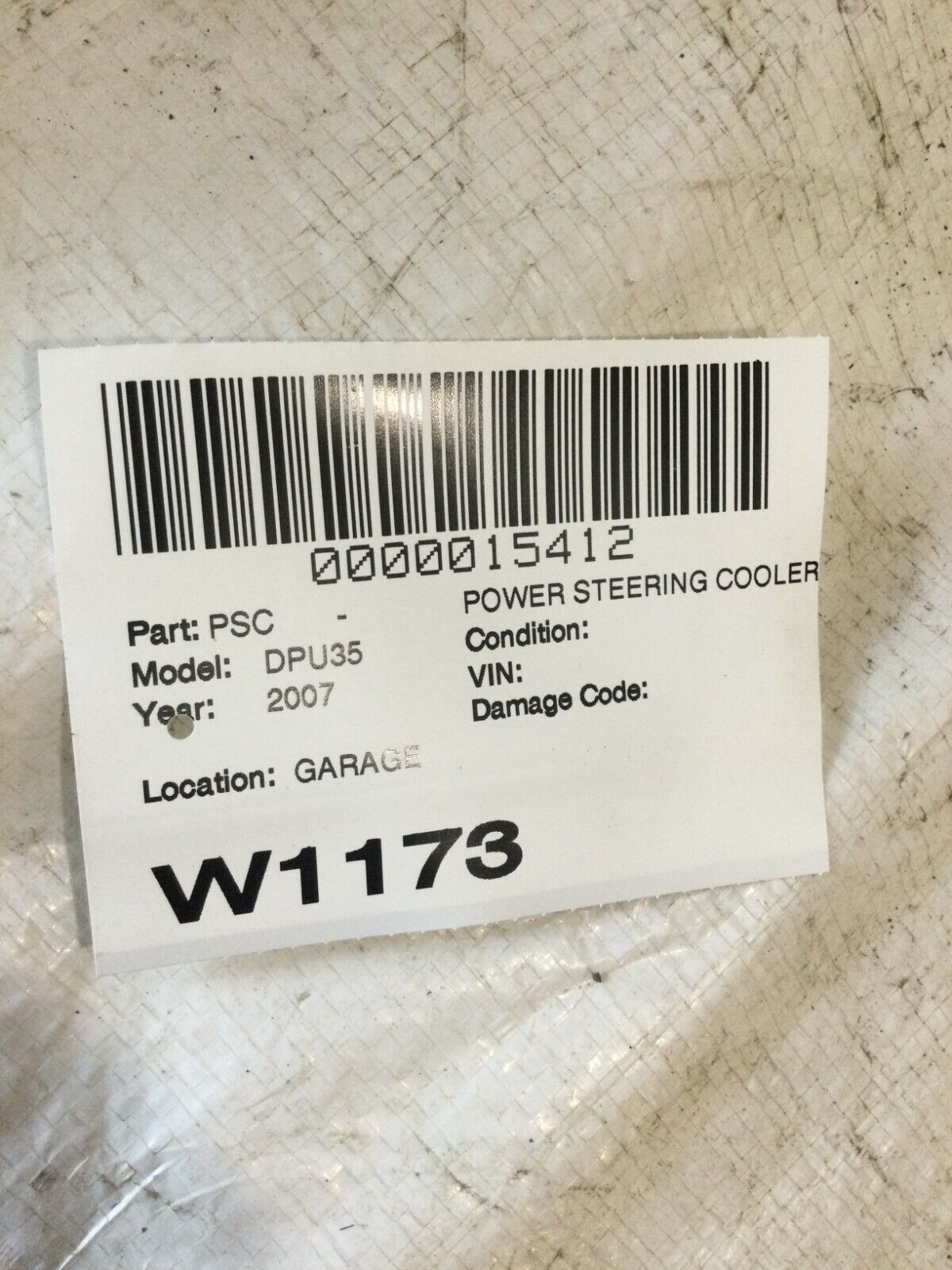 2007 Dodge Ram 3500 Power Steering Cooler OEM