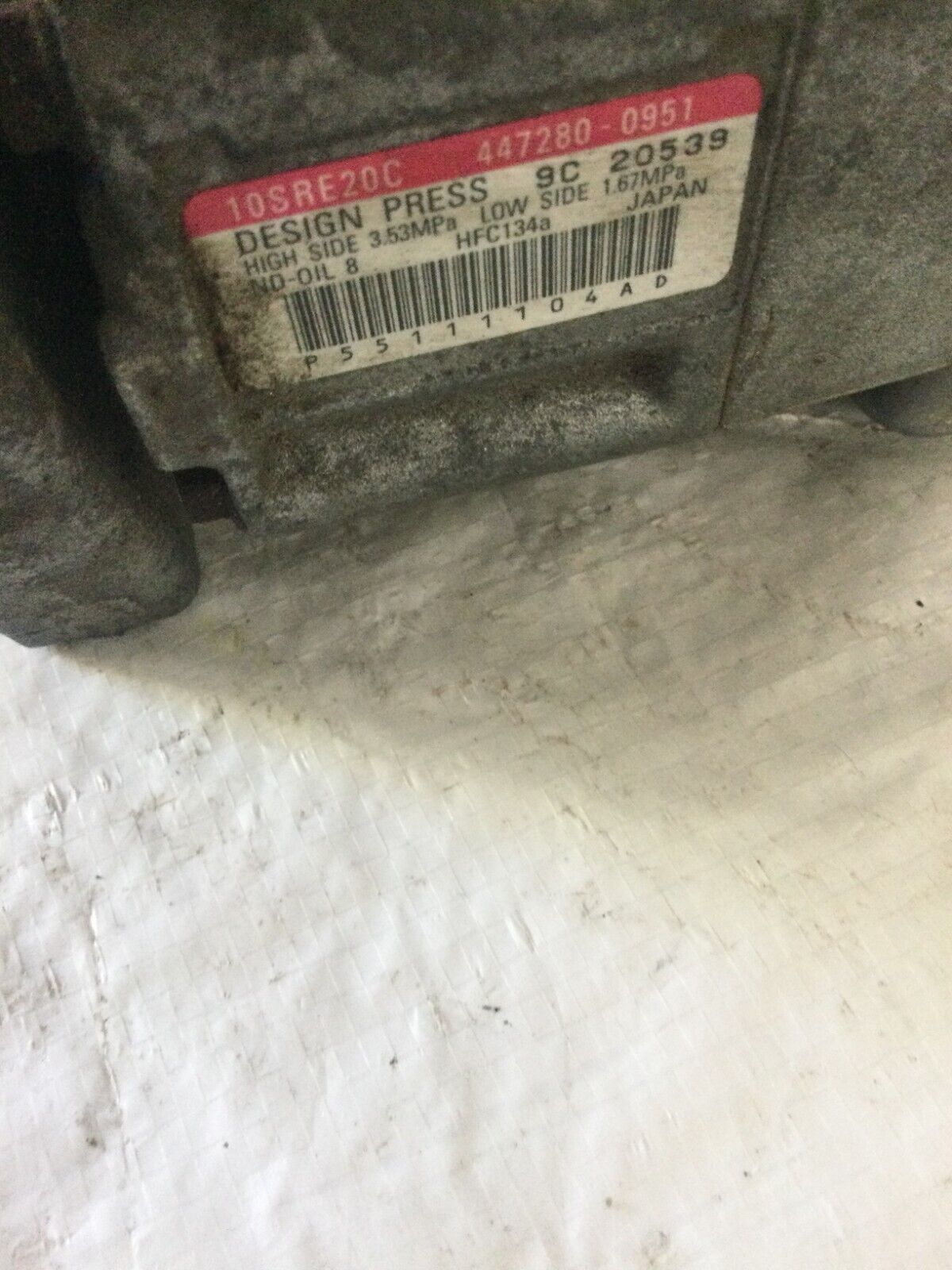 2020 Dodge Grand Caravan A/C Compressor OEM 55111104AD