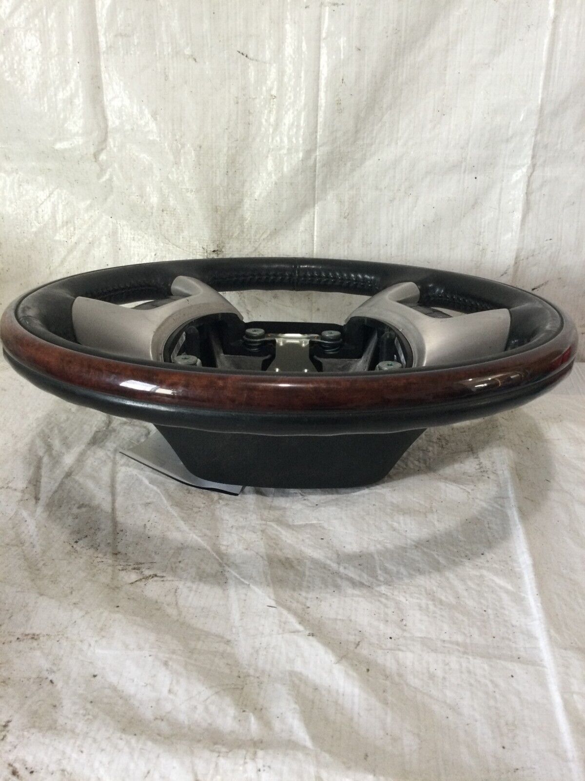 2007 Cadillac Escalade ESV Wood Trim Leather Wheel W/ Switches OEM