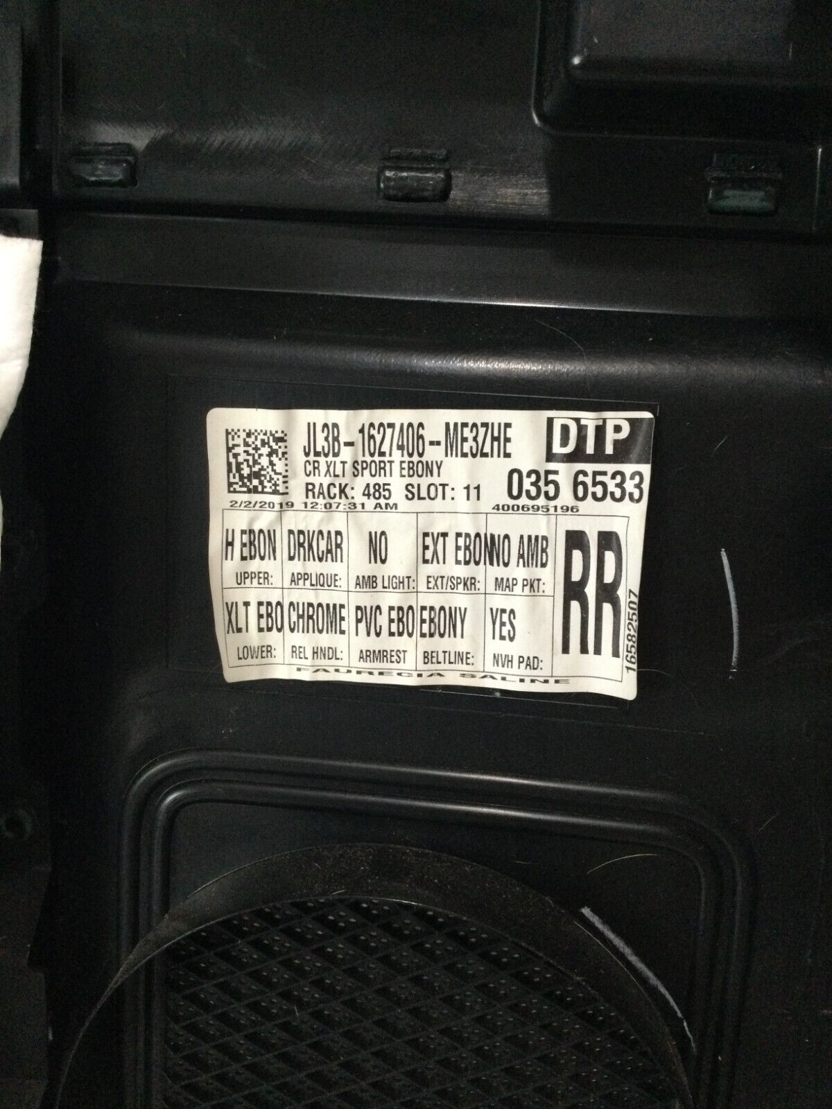 2019 Ford F-150 F150 Rear Right Interior Door Trim Panel OEM