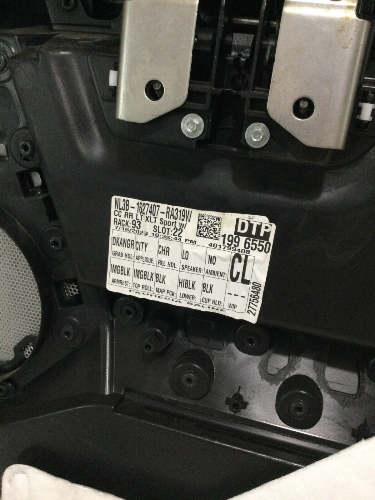 2019 Ford F-150  Rear Left  Side Door Trim Panel OEM