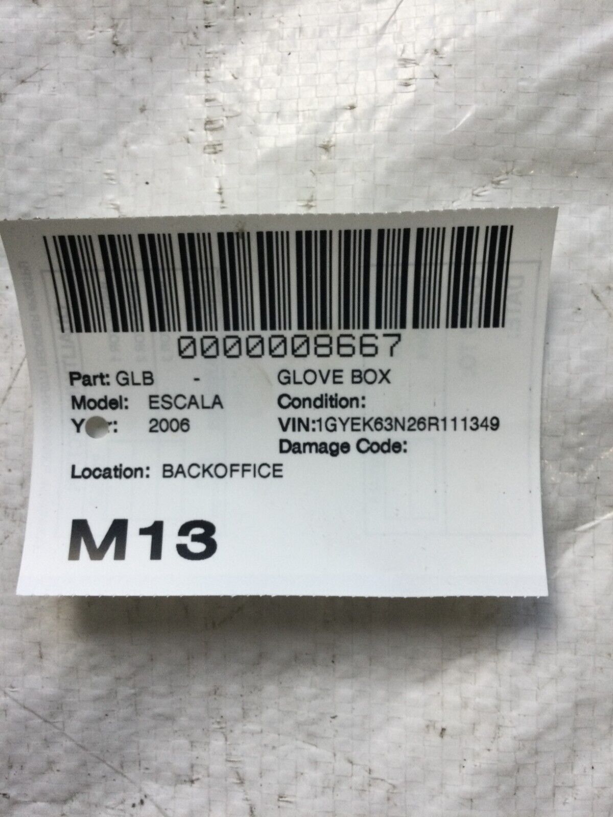 2003-2006 Cadillac Escalade Glove Box Assembly OEM