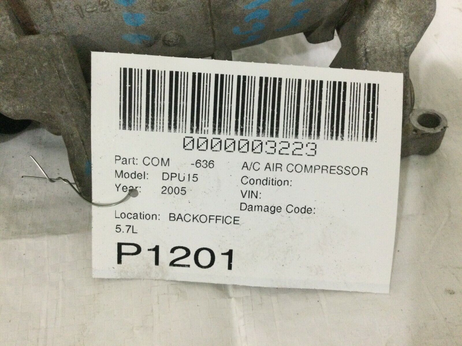 2003-2008 Dodge Ram 1500 5.7L  A/C Compressor OEM 