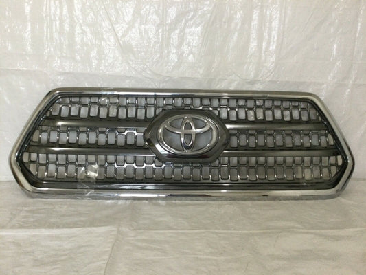 2016-2019 Toyota Tacoma Front Upper Center Radiator Grille Grill Chrome OEM