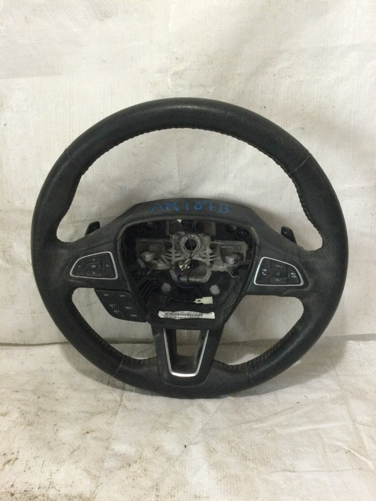 2017-2019 Ford Escape Steering Wheel Black W/ Shiffter Pad OEM