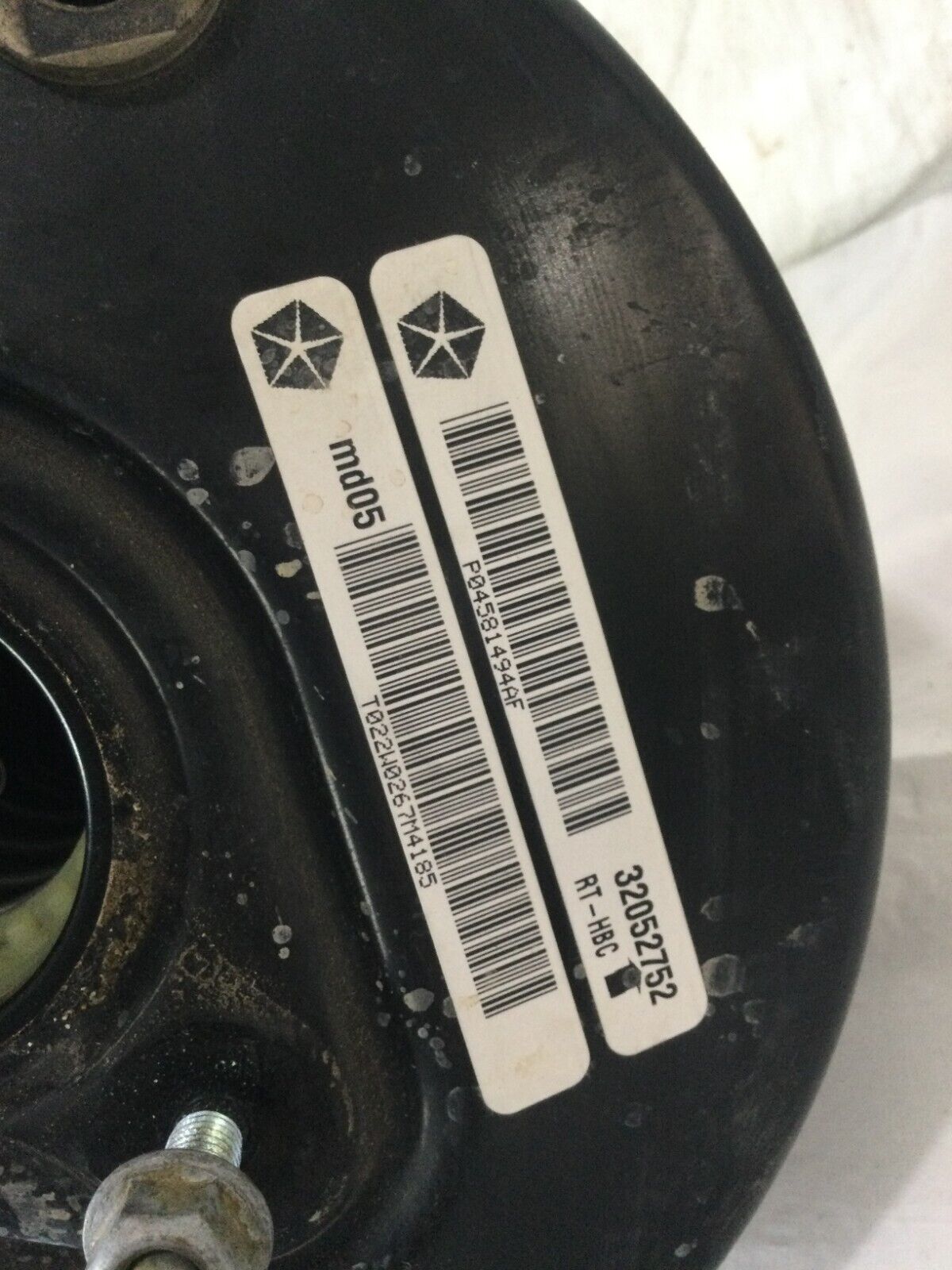 2017 Dodge Grand Caravan Power Brake Booster  04581494AE OEM