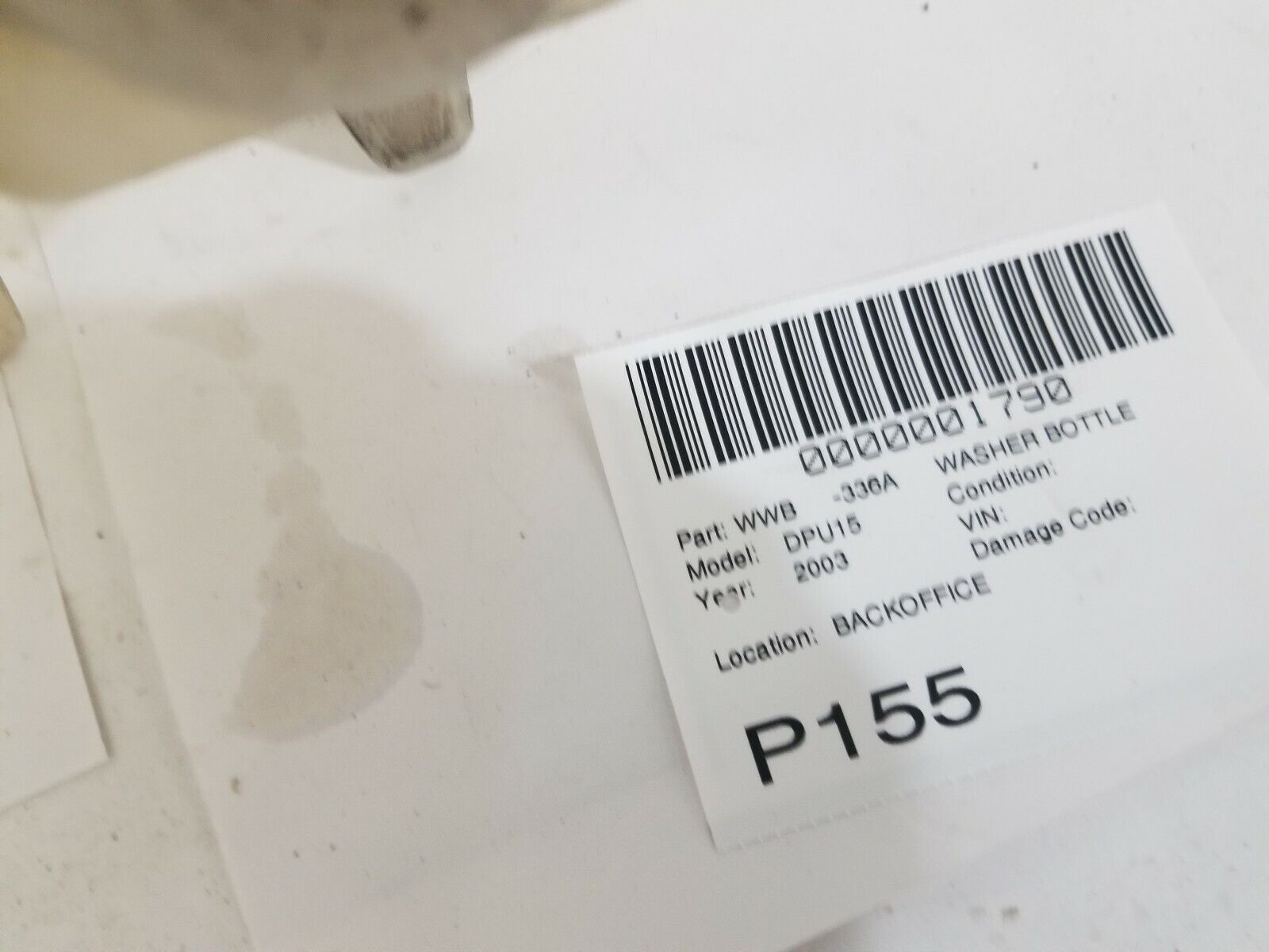 2003-2004 Dodge Ram 1500 Windshield Washer Fluid Reservoir Tank 55077319AA OEM