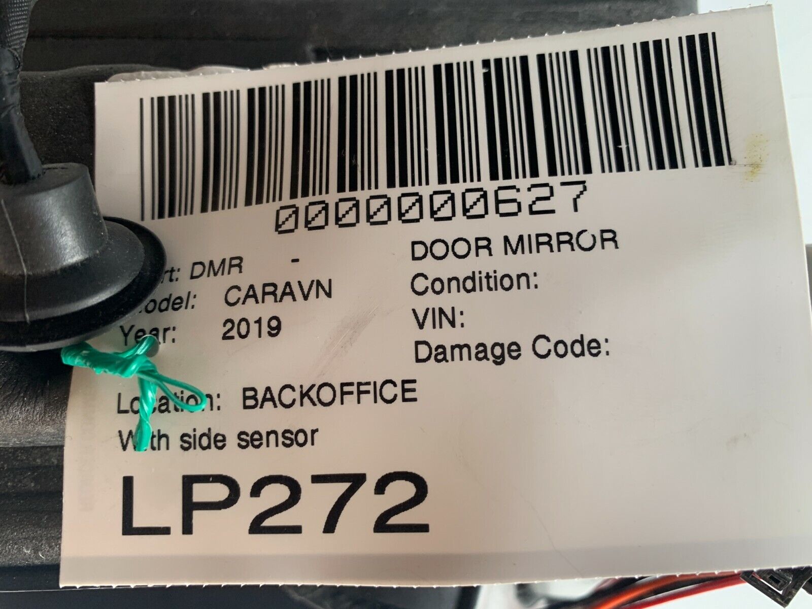 2019-2020 Dodge Grand Caravan Heated Side View Mirror Left LH W/ Blind Spot OEM