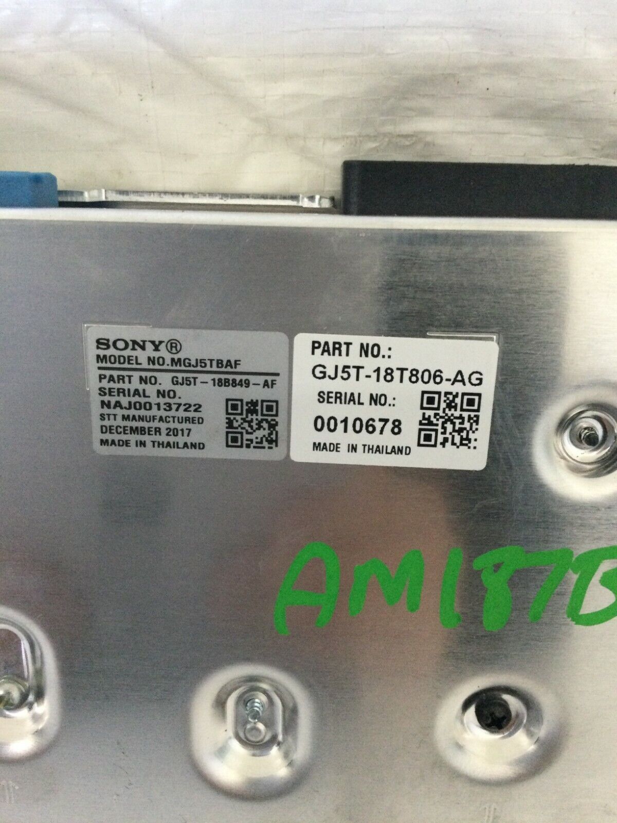 2018-2019 Ford Escape Sony Audio Radio Amplifier Amp OEM GJ5T-18T806-AG