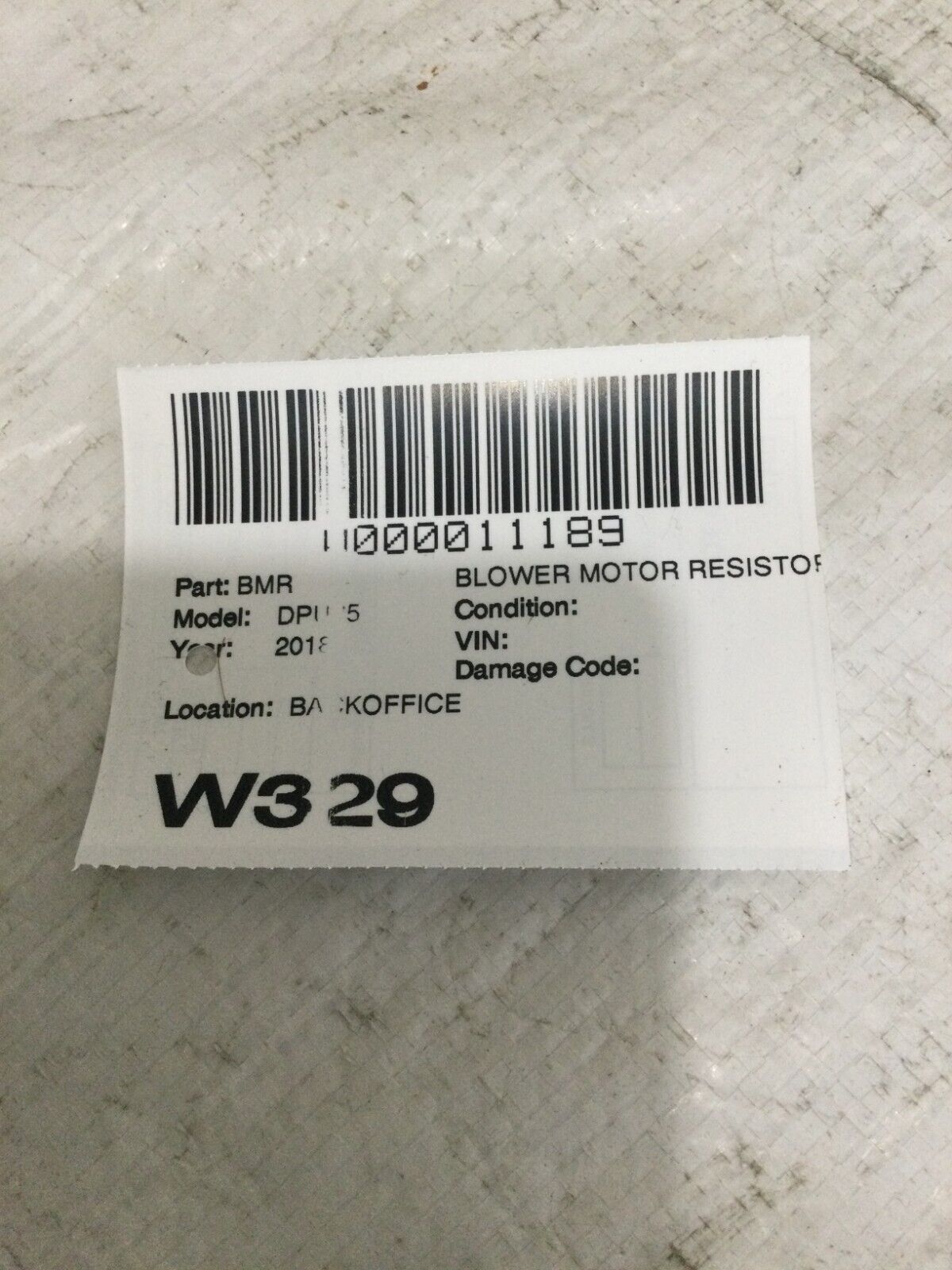 2018 Dodge Ram 1500 Power Blower Motor Resistor Module 499300-2121