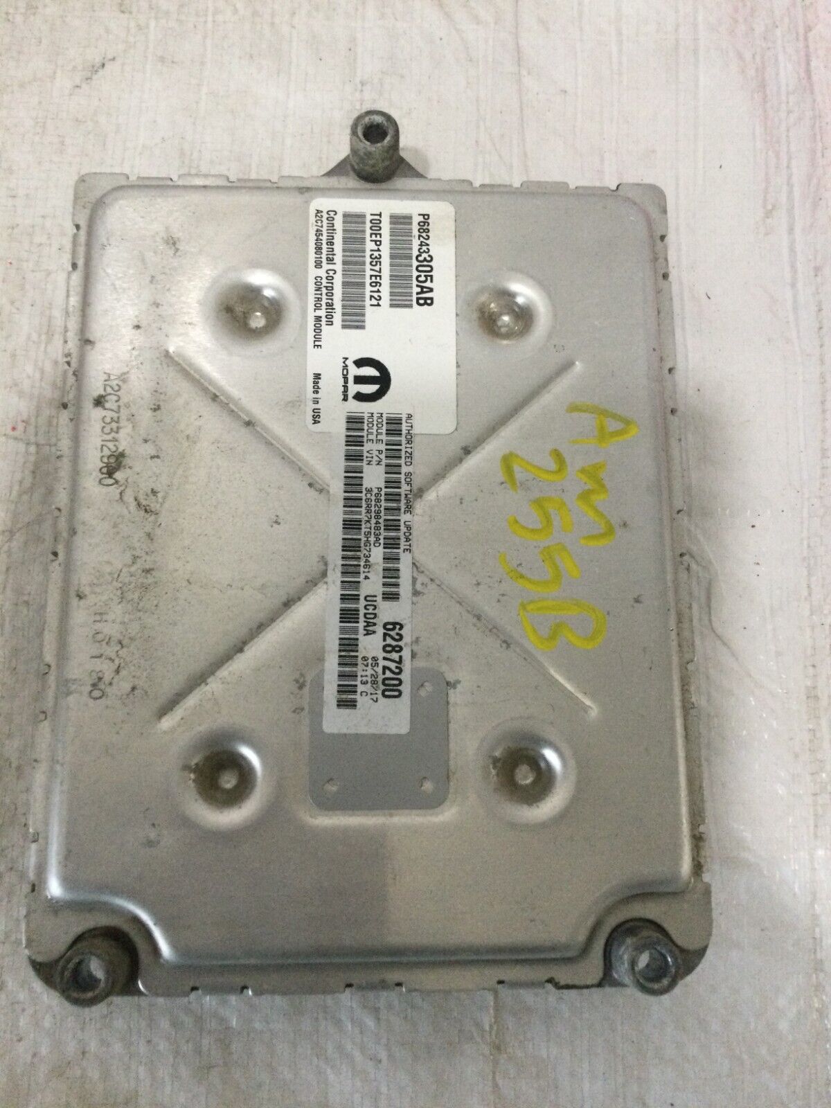 2017 RAM 1500  Engine Control Module ECM P68243305AB OEM