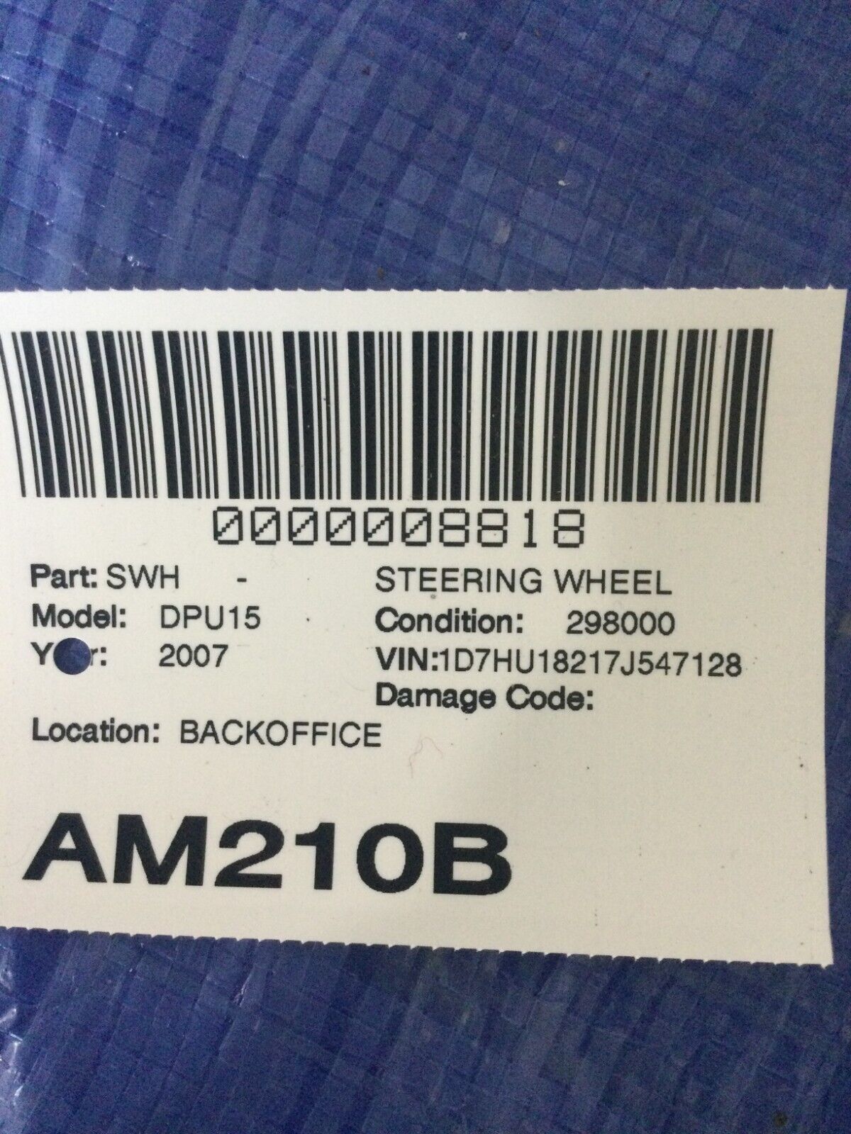 2005-2008 Dodge Ram 1500-3500  Wheel With Cruise Control  OEM