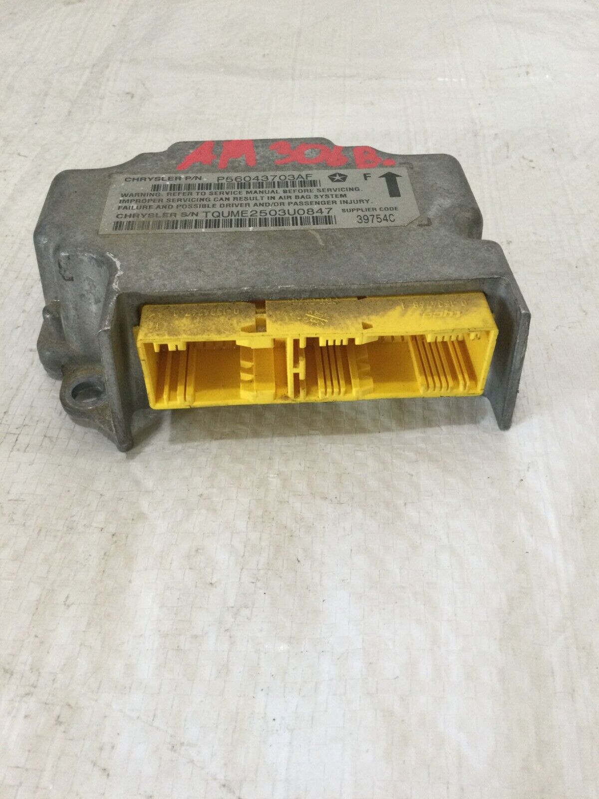 2004 Dodge Ram 1500 SRS Control Module Computer 56043703AF OEM