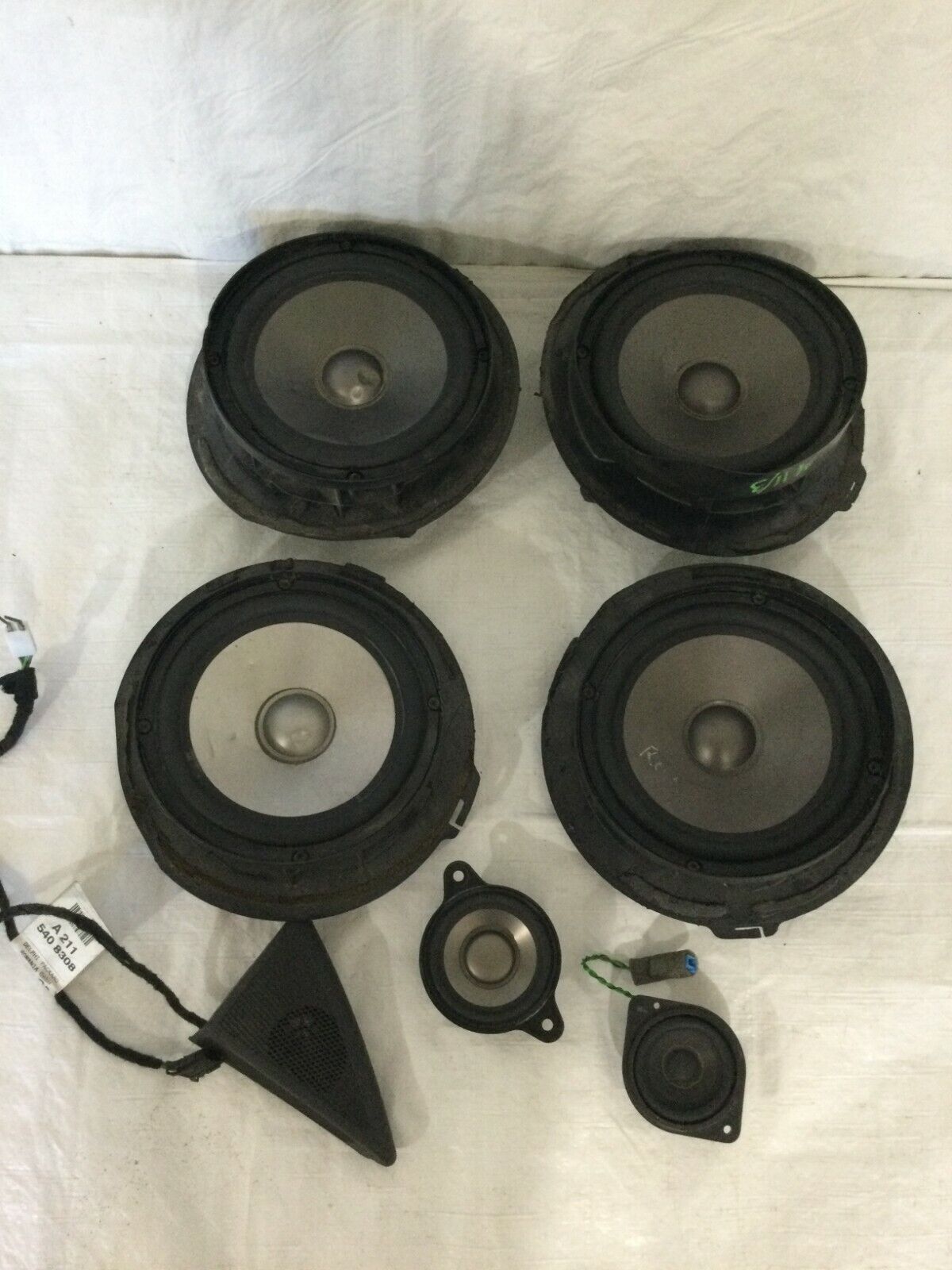 2003-2006 Mercedes Benz W211 E55AMG Speaker Tweeter Set of 7 OEM