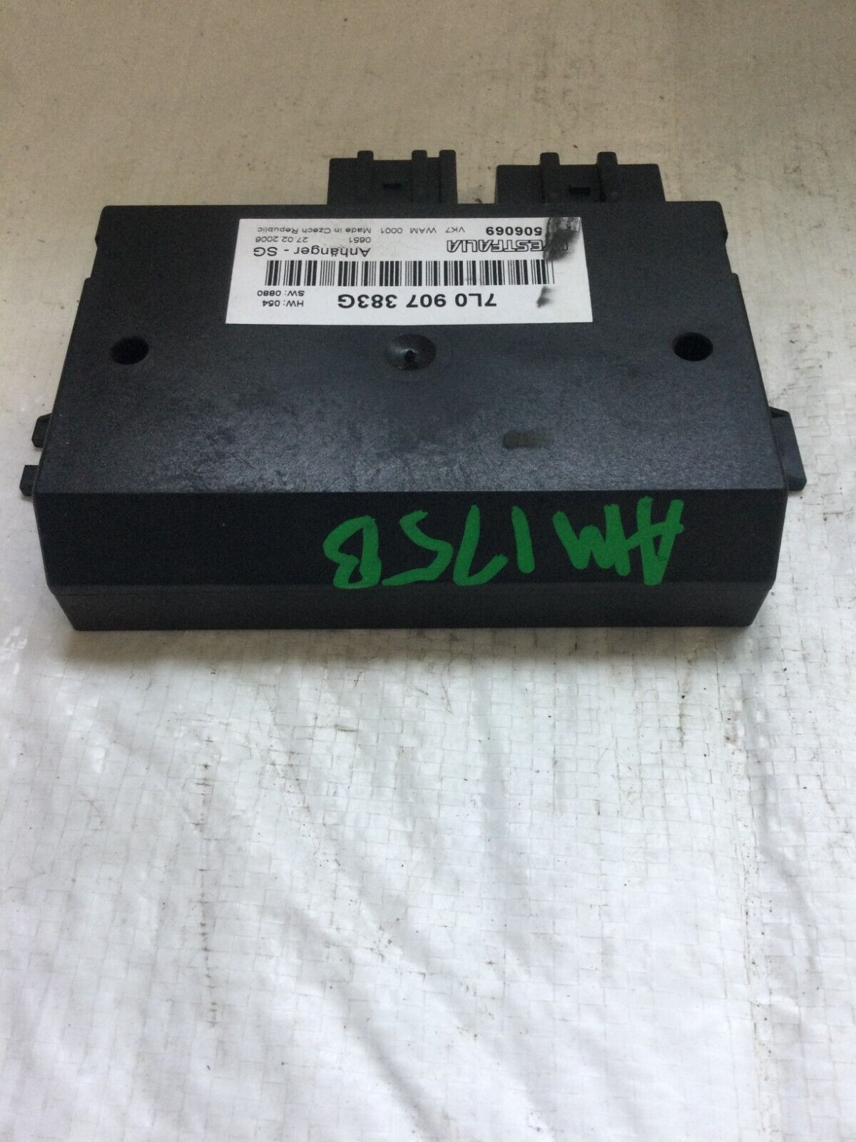 2007 Volkswagen Touareg Towing Trailer Control Module 7L0907383G OEM