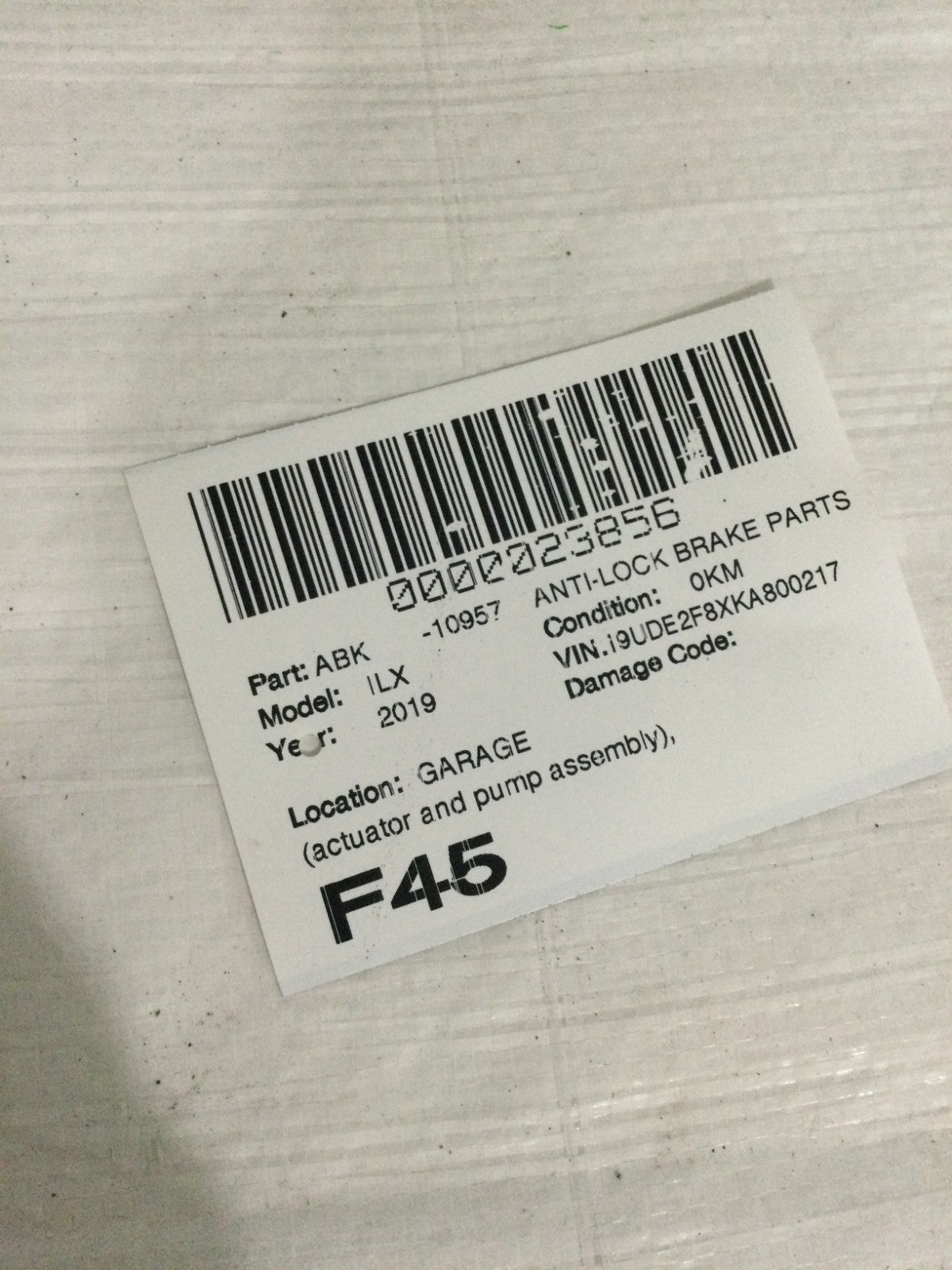 2019 Acura ILX 2.4L ABS Anti-Lock Brake Pump OEM