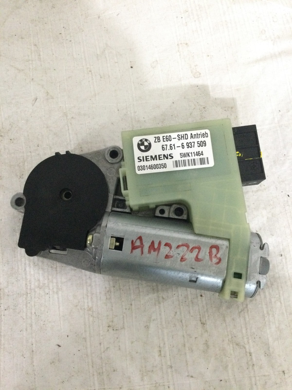 2004 BMW 745I Sun Roof Motor OEM