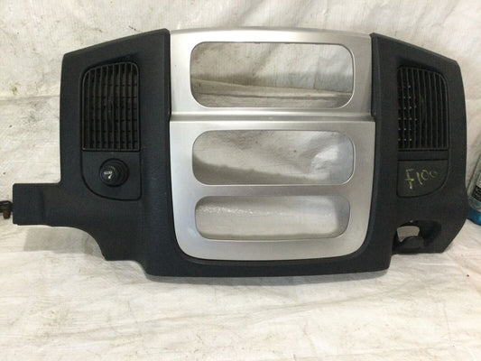 2002-2005 Dodge Ram 1500 Black /Silver Color Radio Dash Trim Bezel OEM