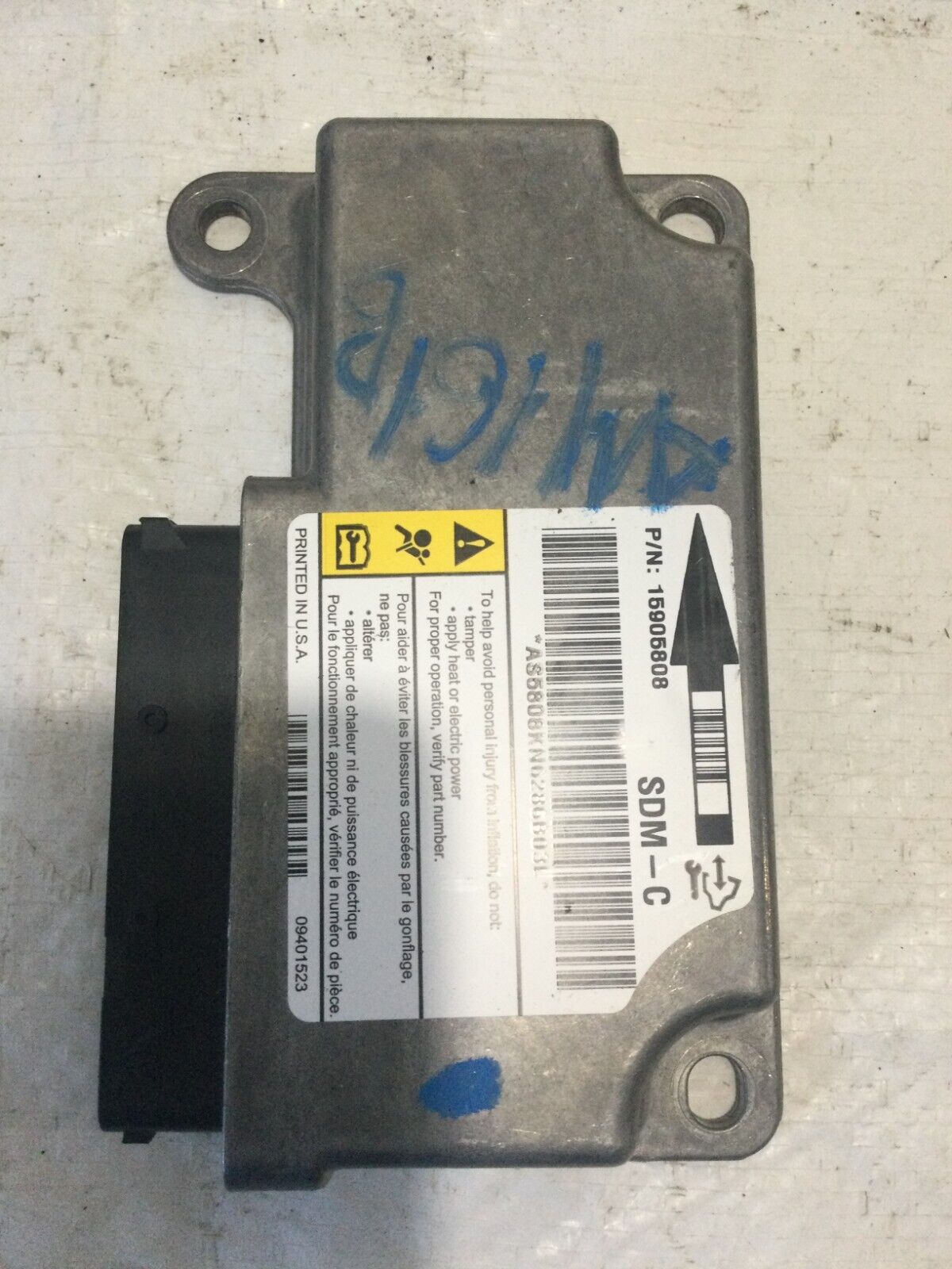 2007-2009 Cadillac Escalade ESV SRS Module 20823460 OEM
