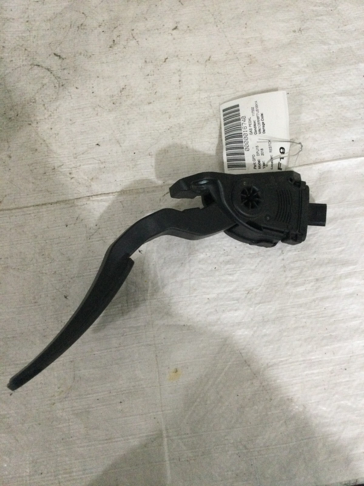 2018 Dodge Ram 1500 Accelerator Pedal 68043161AD OEM