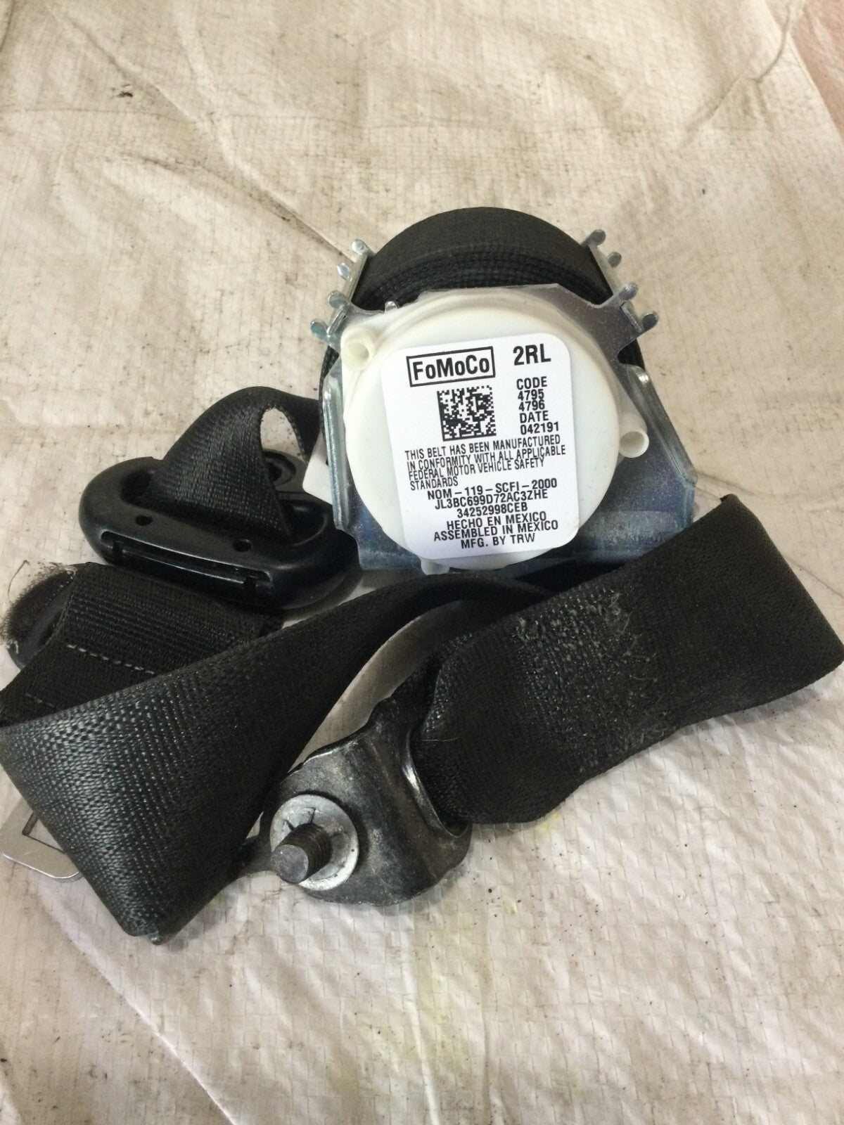 2019 Ford F-150 F150 Rear Right Seat Belt OEM 2018-2020