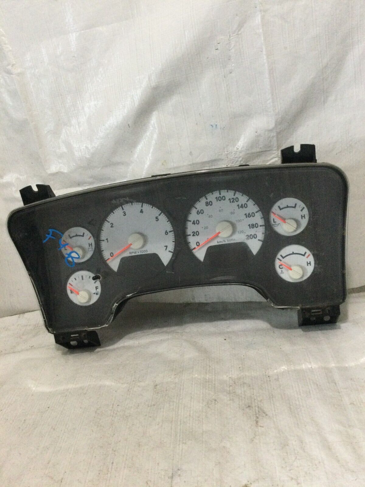 2007 Dodge Ram 1500  Speedometer Instrument Cluster KPH 05172048AE OEM