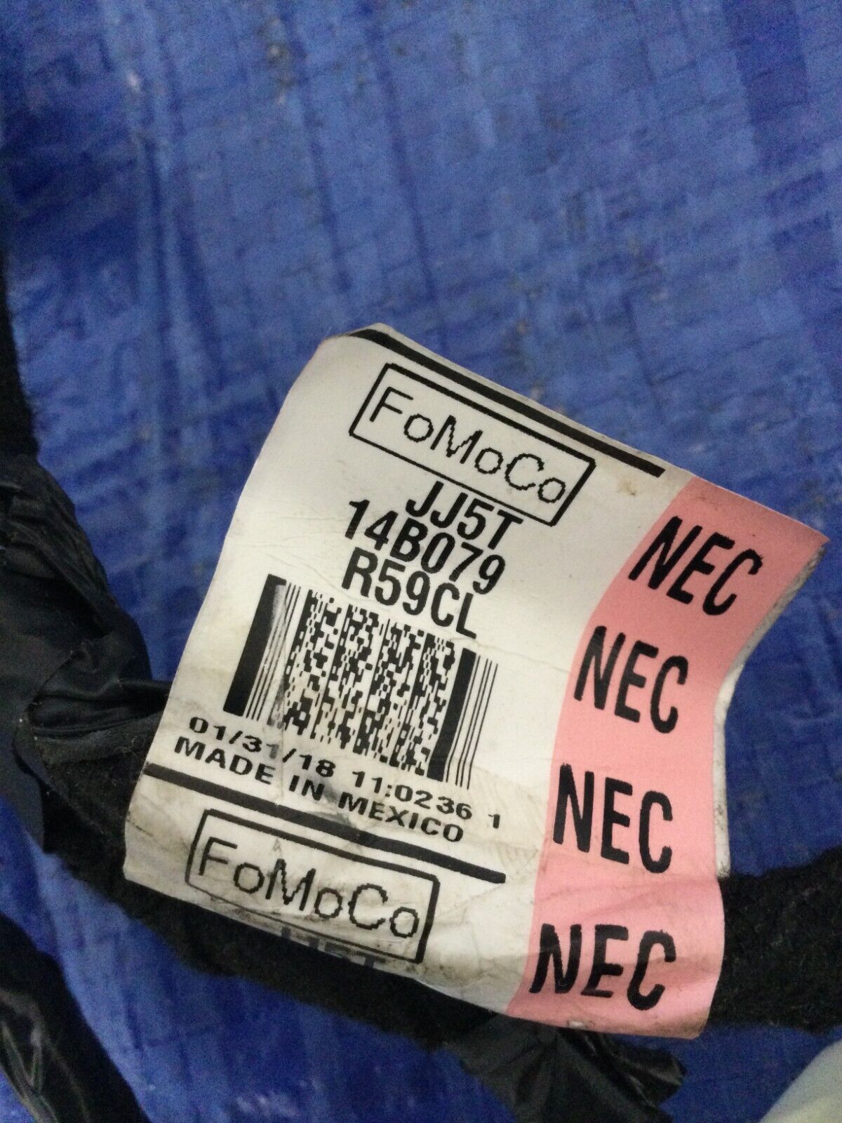 Center Console Wiring Harness 2018 Ford Escape JJ5T-14B079-NEC OEM