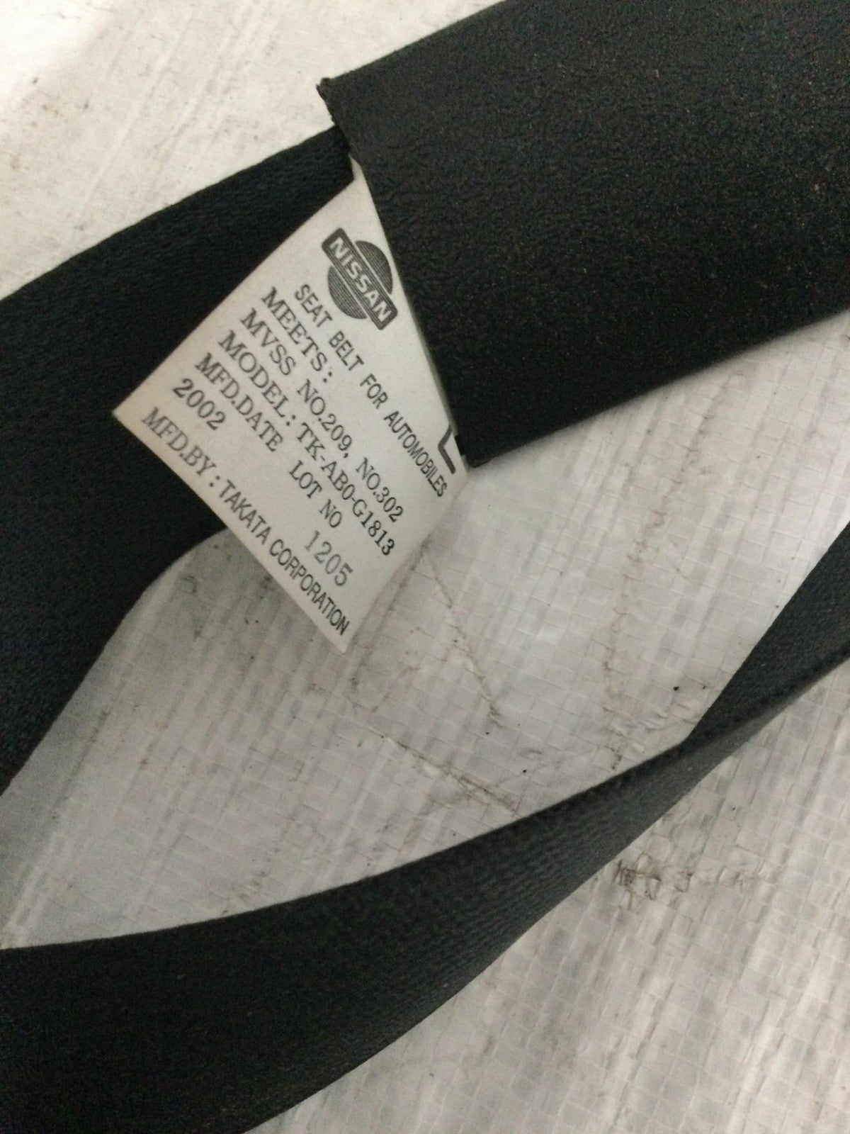 2003 Infiniti FX35 Rear Left Seat Belt OEM TK-AB0-G1813